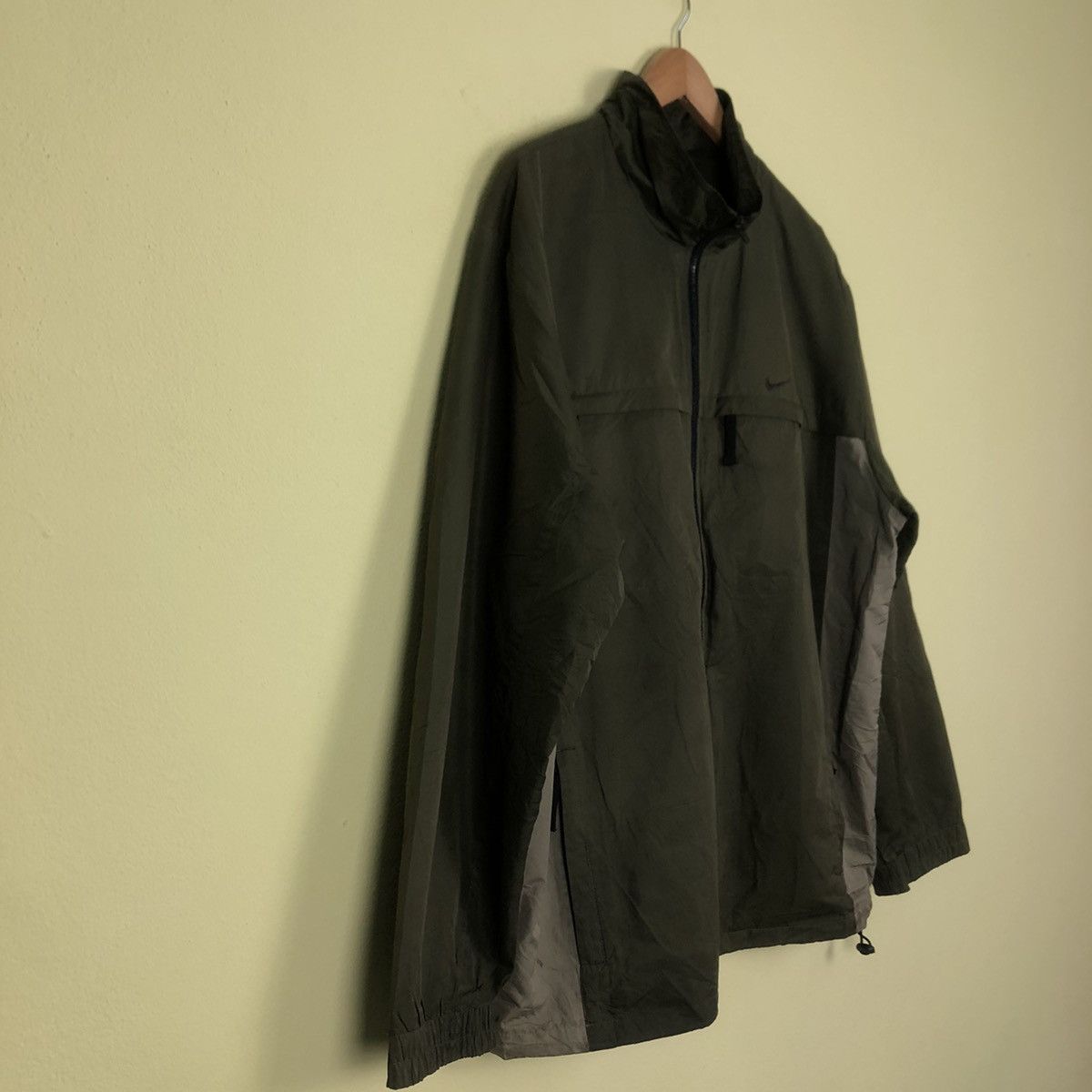 Nike × Vintage Vintage Small Swoosh Nike Jacket Army Colour Size US XL / EU 56 / 4 - 2 Thumbnail