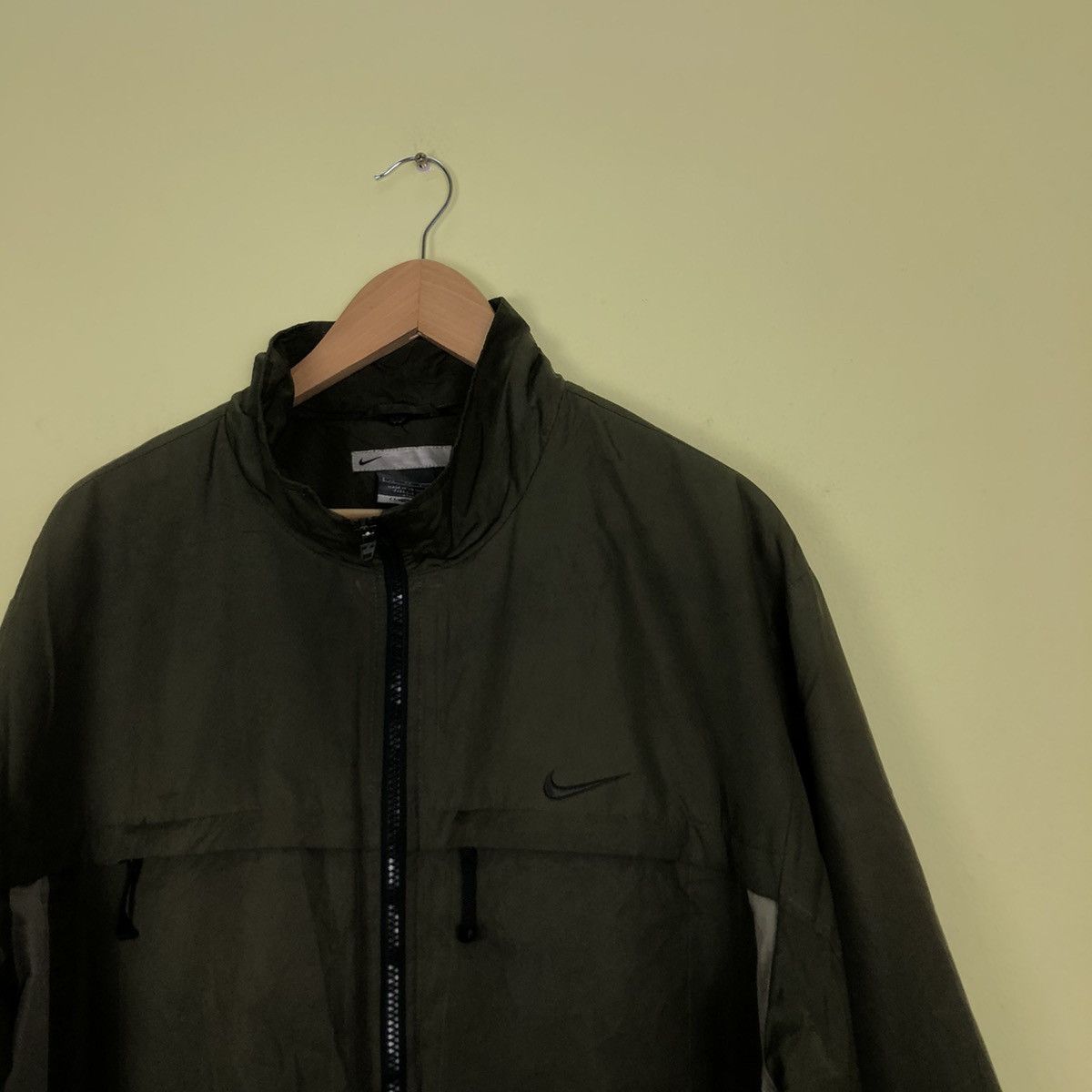 Nike × Vintage Vintage Small Swoosh Nike Jacket Army Colour Size US XL / EU 56 / 4 - 3 Thumbnail