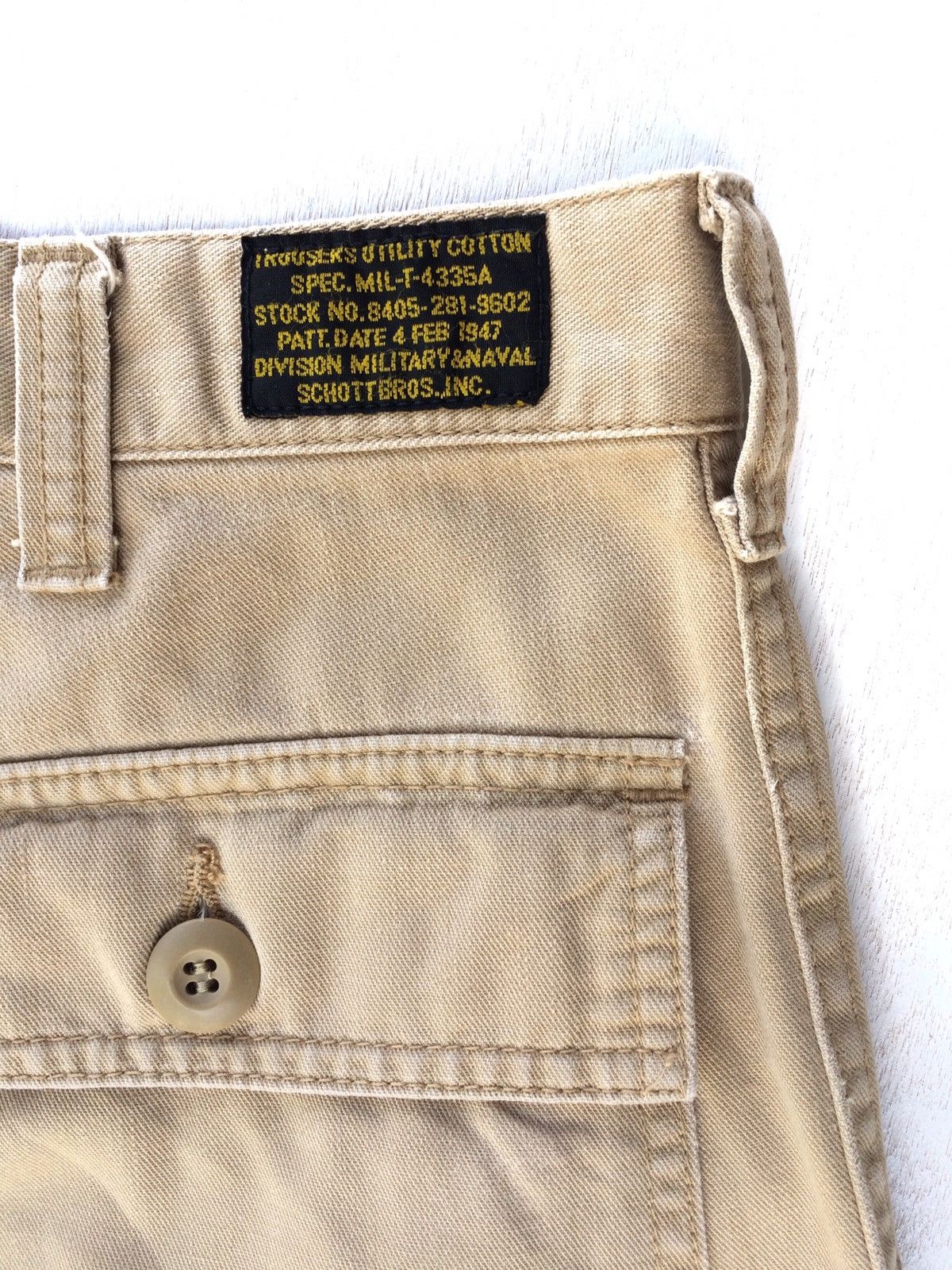 Schott Schott Trousers Utility Military Style Cargo Pant Size US 31 - 10 Thumbnail