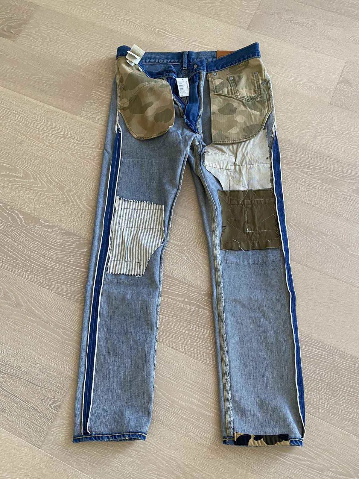 Bape Last drop - 2008 Type-05 Patchwork Selvedge Denim Size US 30 / EU 46 - 16 Thumbnail
