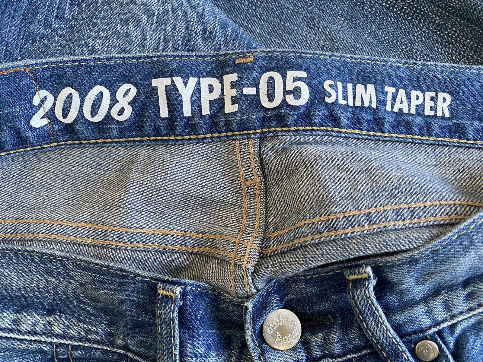 Bape Last drop - 2008 Type-05 Patchwork Selvedge Denim Size US 30 / EU 46 - 6 Thumbnail