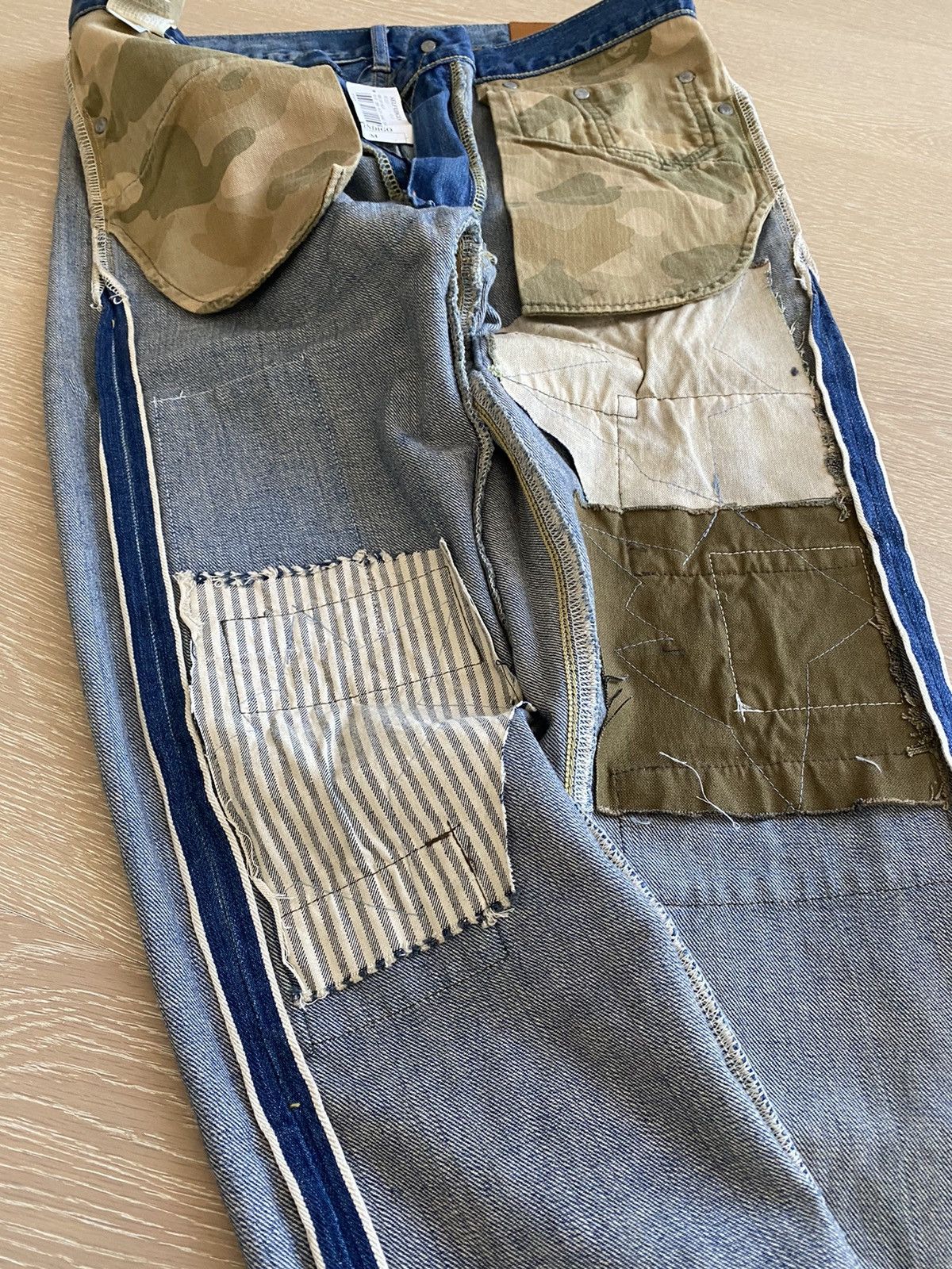 Bape Last drop - 2008 Type-05 Patchwork Selvedge Denim Size US 30 / EU 46 - 15 Thumbnail