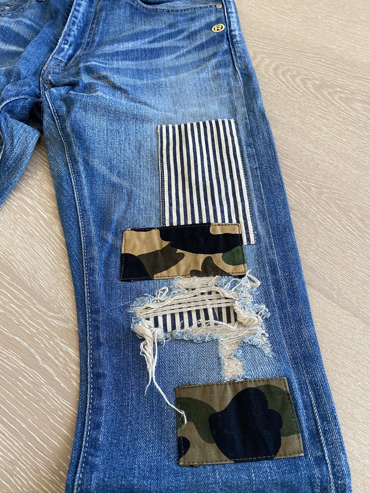 Bape Last drop - 2008 Type-05 Patchwork Selvedge Denim Size US 30 / EU 46 - 4 Thumbnail