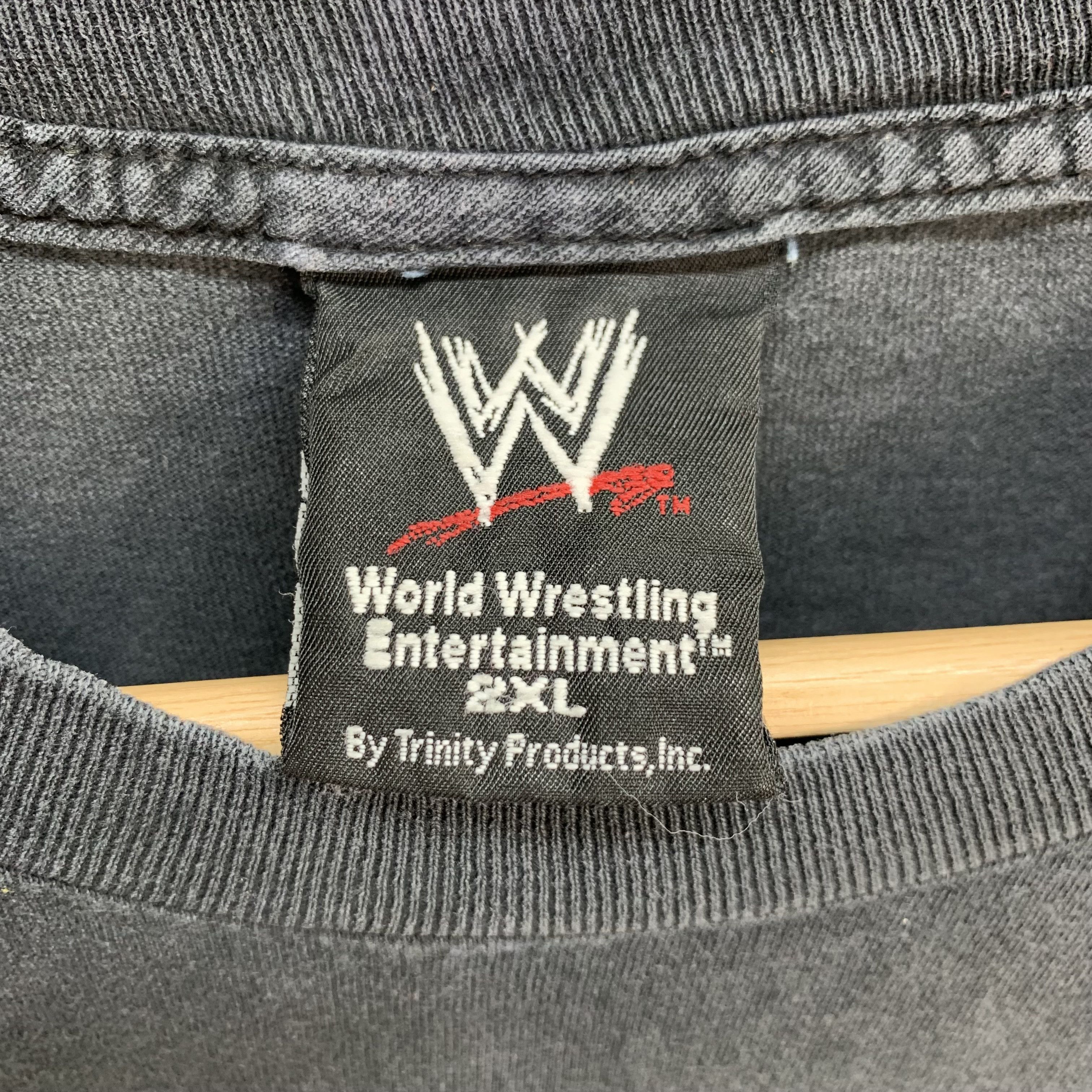 Vintage TRASHED🔥 WWE Hustle Loyalty Respect T Shirt #3792-132 Size US XXL / EU 58 / 5 - 7 Thumbnail