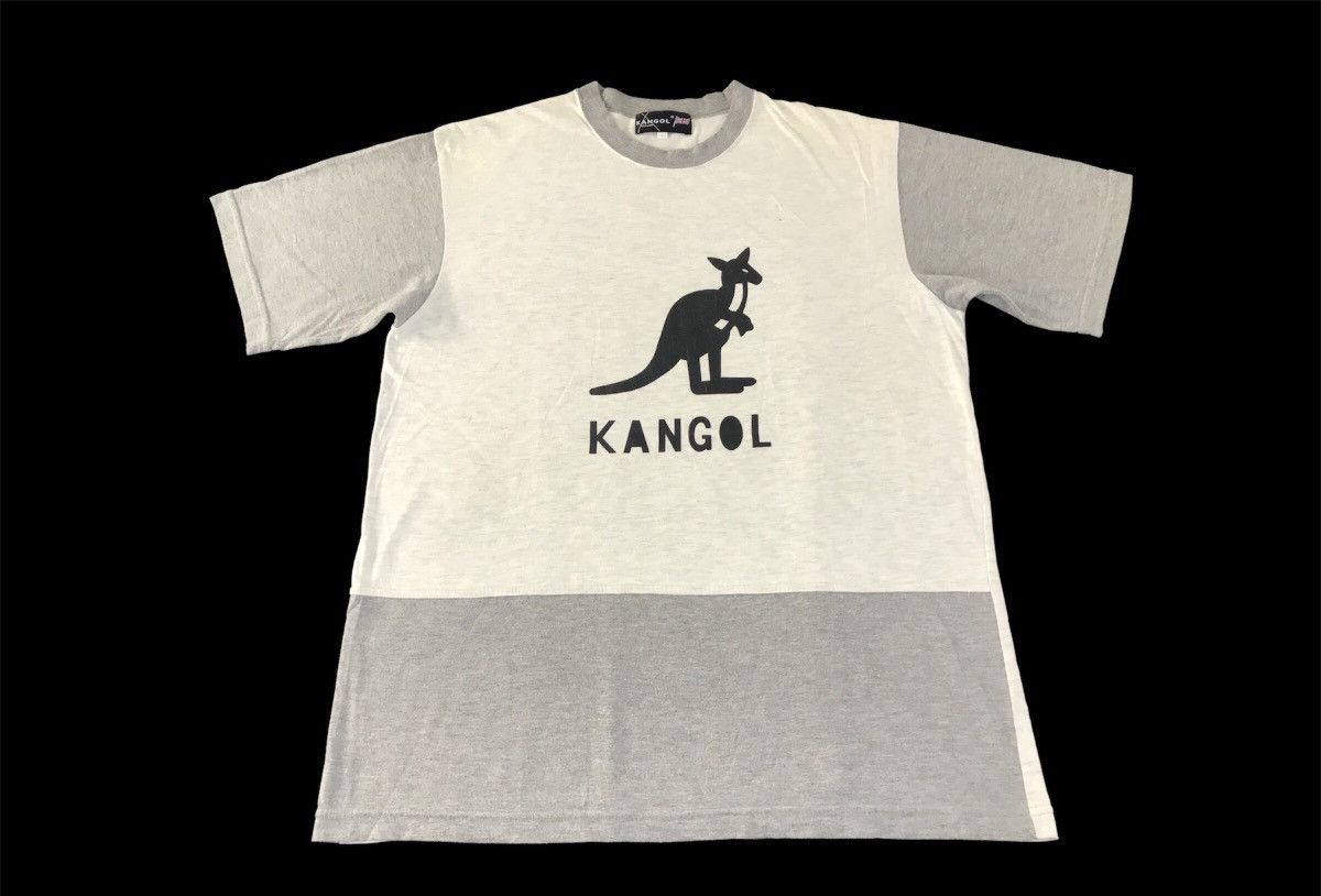 Kangol × Vintage Kangol Big Logo Tee Printed 2 Tone Classic R367j Size US XL / EU 56 / 4 - 1 Thumbnail