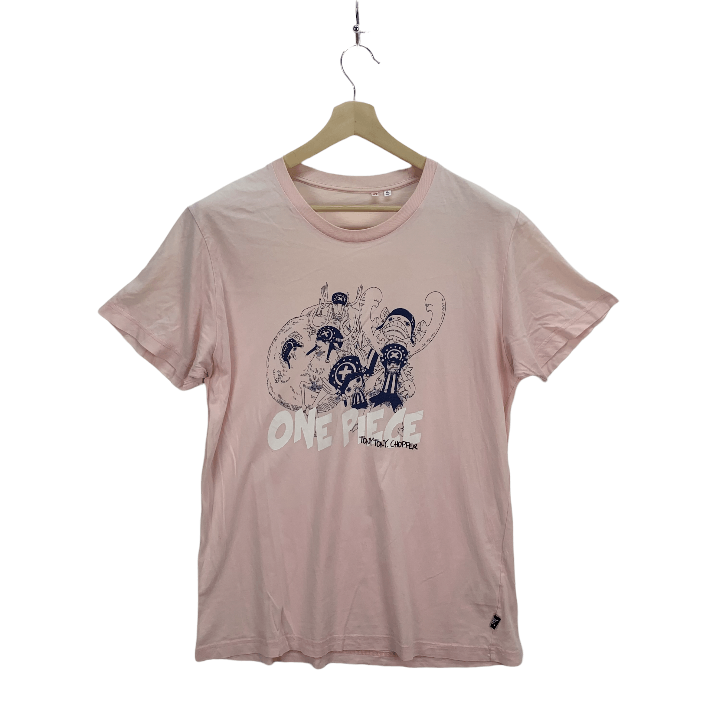 image of Movie x One Piece Uniqlo X One Piece Tony Chopper Printed T Shirt 3782-132 in Peach, Men's (Size XL