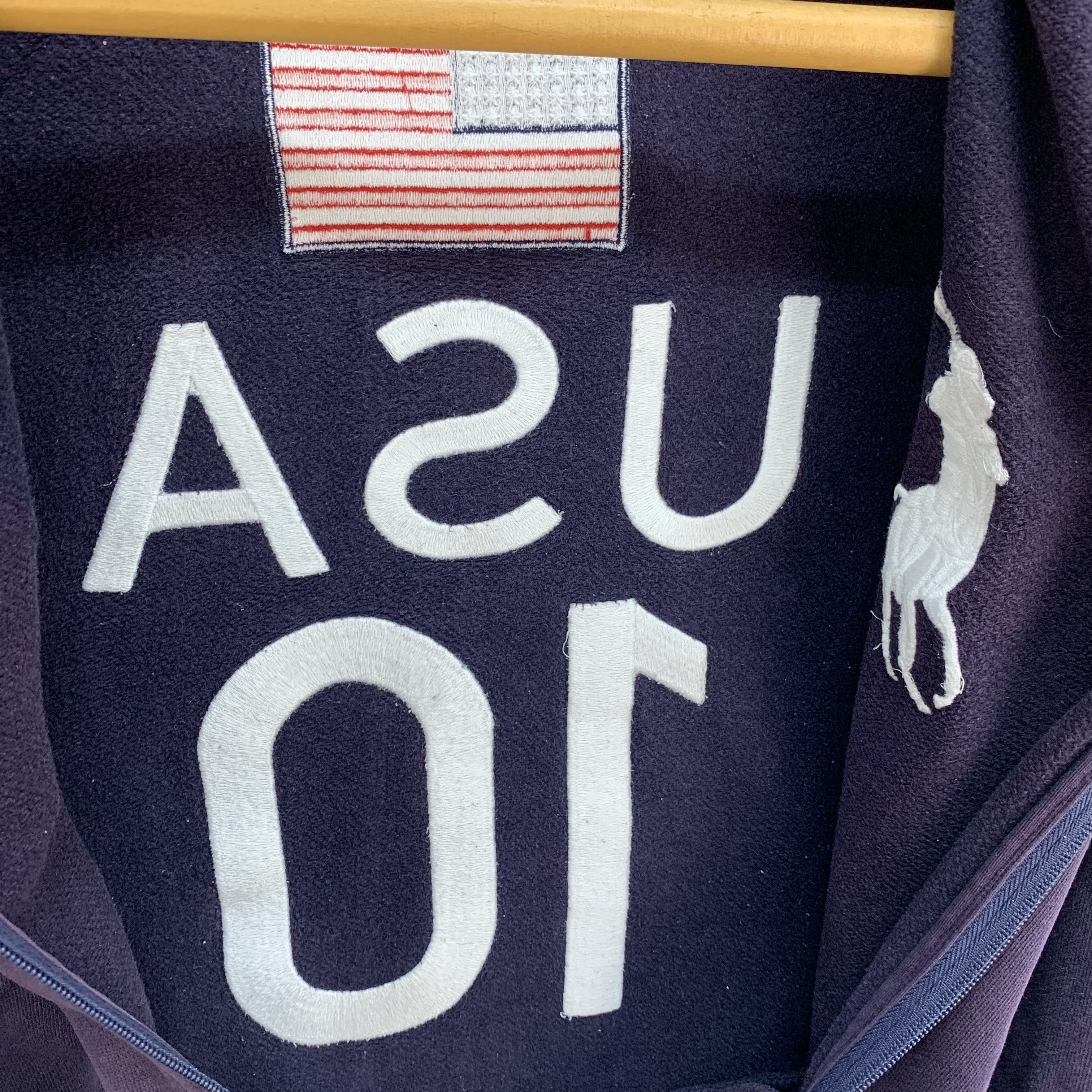 Polo Ralph Lauren TRASHED🔥 POLO RL USA NO 10 SUN FADED SWEATER #3928-132 Size US L / EU 52-54 / 3 - 12 Thumbnail