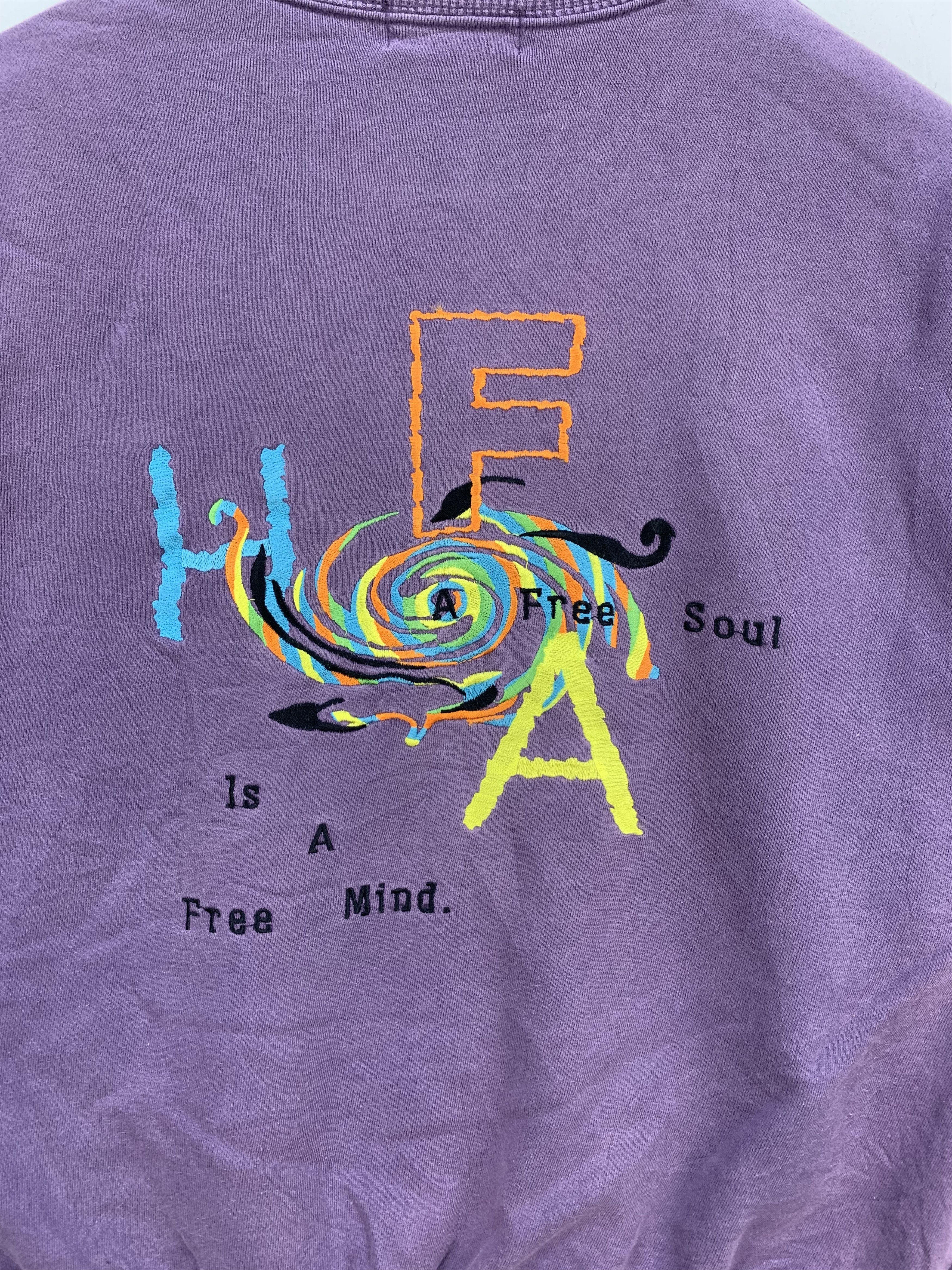 Japanese Brand Sun Faded Kasche A Free Soul Logo Sweatshirts #3839-133 Size US L / EU 52-54 / 3 - 2 Thumbnail
