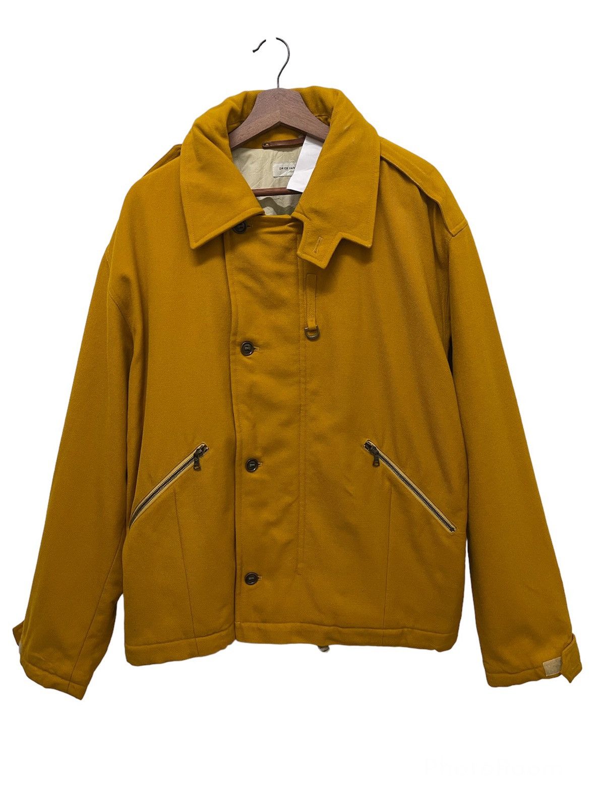 Dries Van Noten Vintage Dries Van Noten Wool Varsity Hoodies Size US XL / EU 56 / 4 - 1 Thumbnail