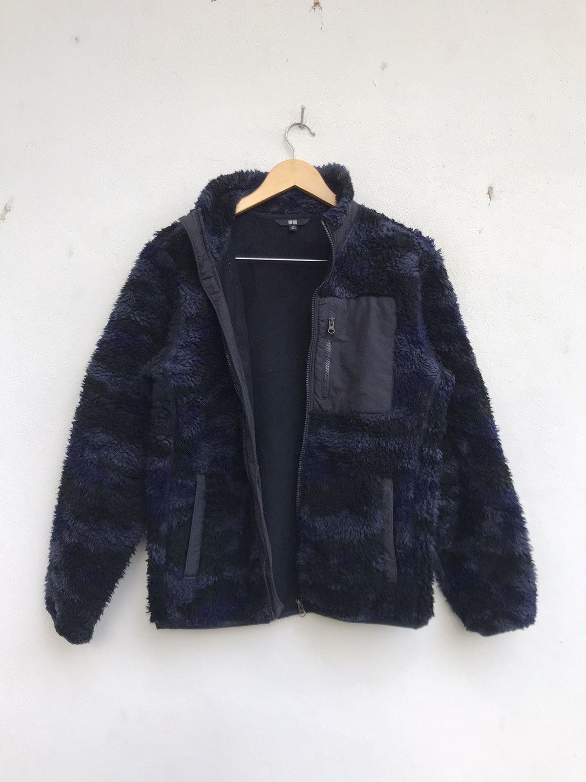 Uniqlo Japanese Brand Retro X Deep Pile Camouflage Sherpa Fleece Size US S / EU 44-46 / 1 - 3 Thumbnail