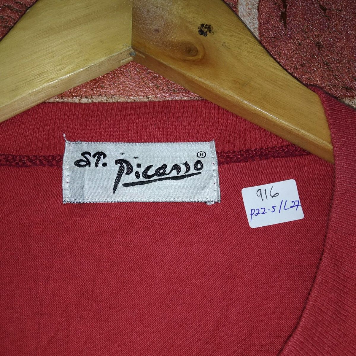 Vintage Pablo Picasso Artwork Paint Harlequin Image Size US XL / EU 56 / 4 - 6 Thumbnail