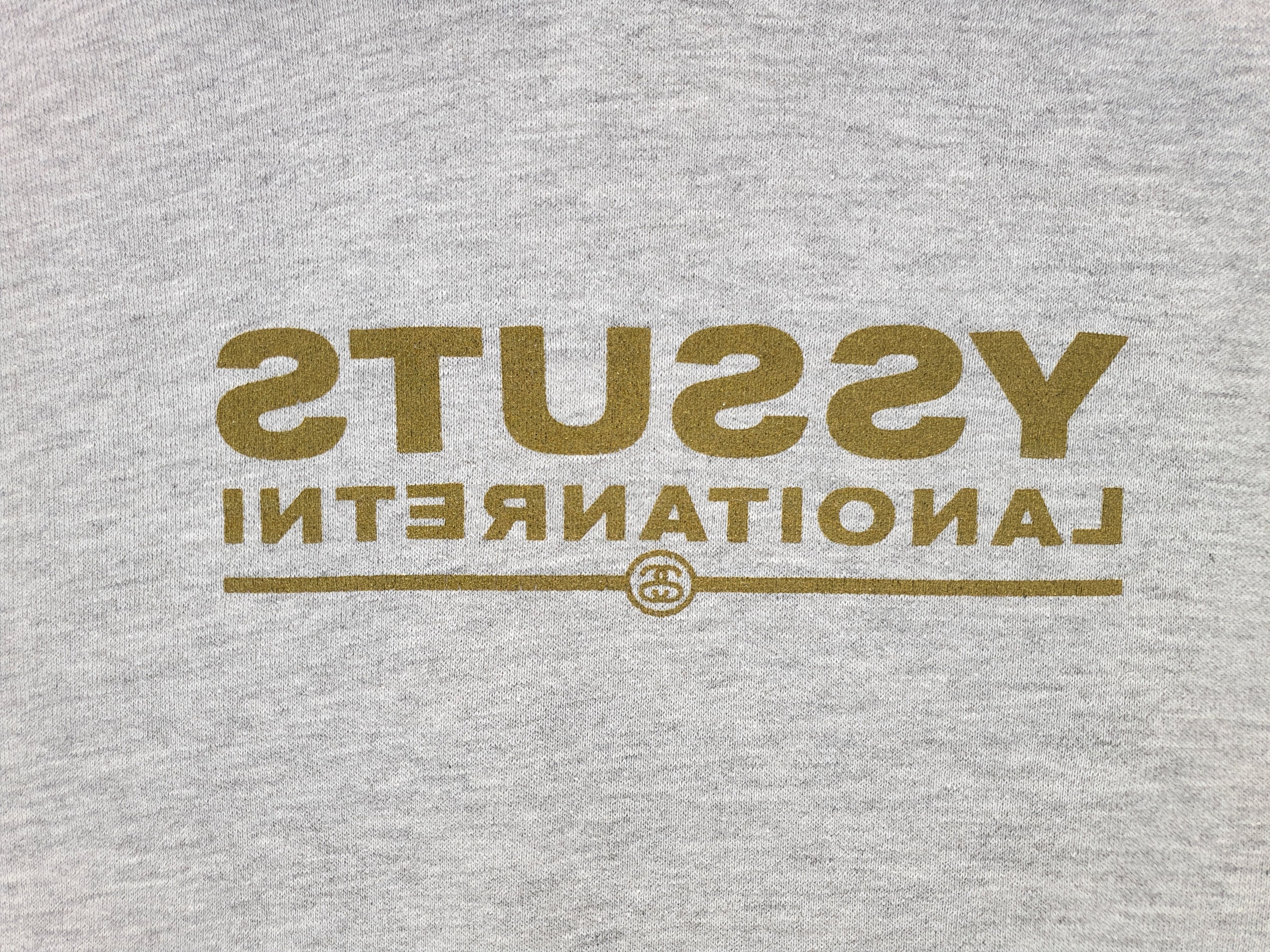 Vintage 90s Rare STUSSY Mirror Gold Box Logo Hoodie Made in USA Size US L / EU 52-54 / 3 - 10 Thumbnail