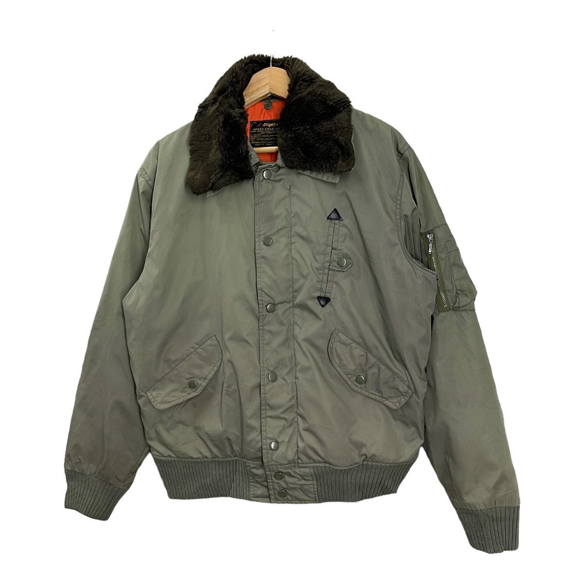 Alpha Industries 🔥Blighter Flyers MA-1 Man Intermediate Bomber Jacket Size US L / EU 52-54 / 3 - 3 Thumbnail