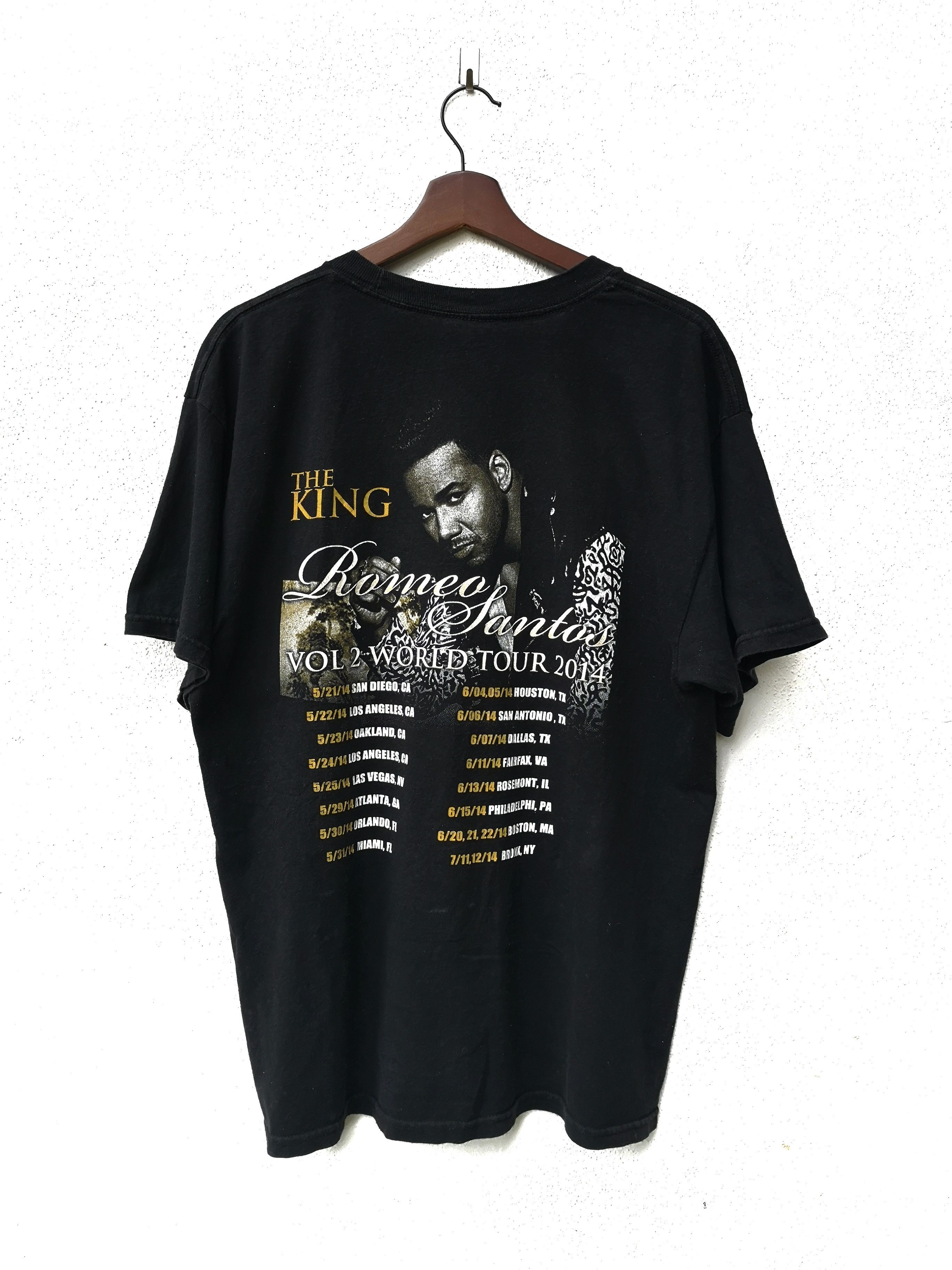Band Tees × Rap Tees × Vintage Romeo Santos Vol 2 World Tour 2014 Size US L / EU 52-54 / 3 - 2 Thumbnail