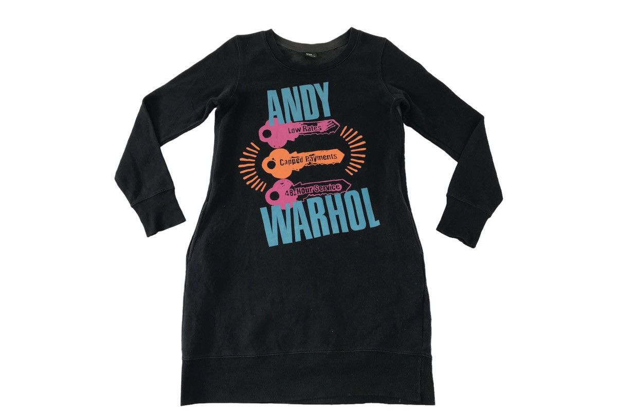 Andy Warhol × Vintage SPRZNY Andy Warhol Long Sweatshirt Crew Neck Key Pop Art Size S / US 4 / IT 40 - 1 Thumbnail