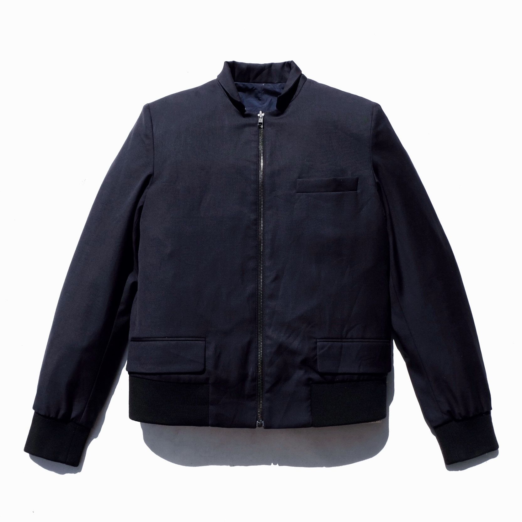 image of Archival Clothing x Maison Margiela Reversible Bomber Jacket in Navy, Men's (Size Small)