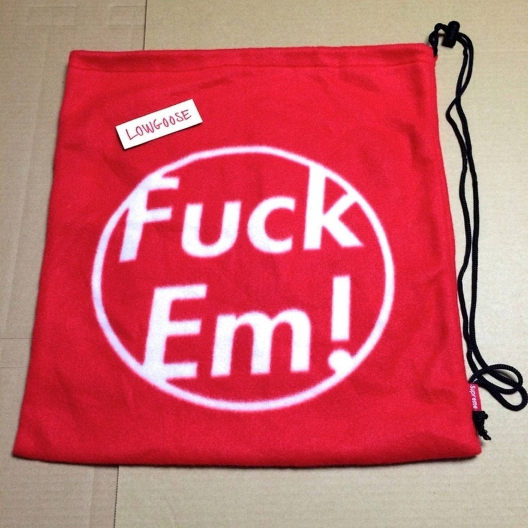 Supreme Shoulder Bag Knapsack Cross Body Backpack Fuck Em Fleece Size ONE SIZE - 1 Thumbnail