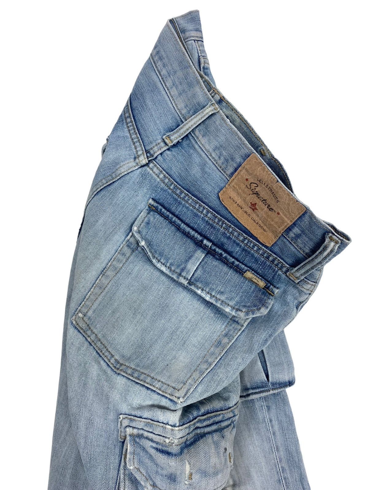 Levi's Rare‼️ DISTRESSED Levi’s Signature Cargo Jeans Size US 32 / EU 48 - 8 Thumbnail
