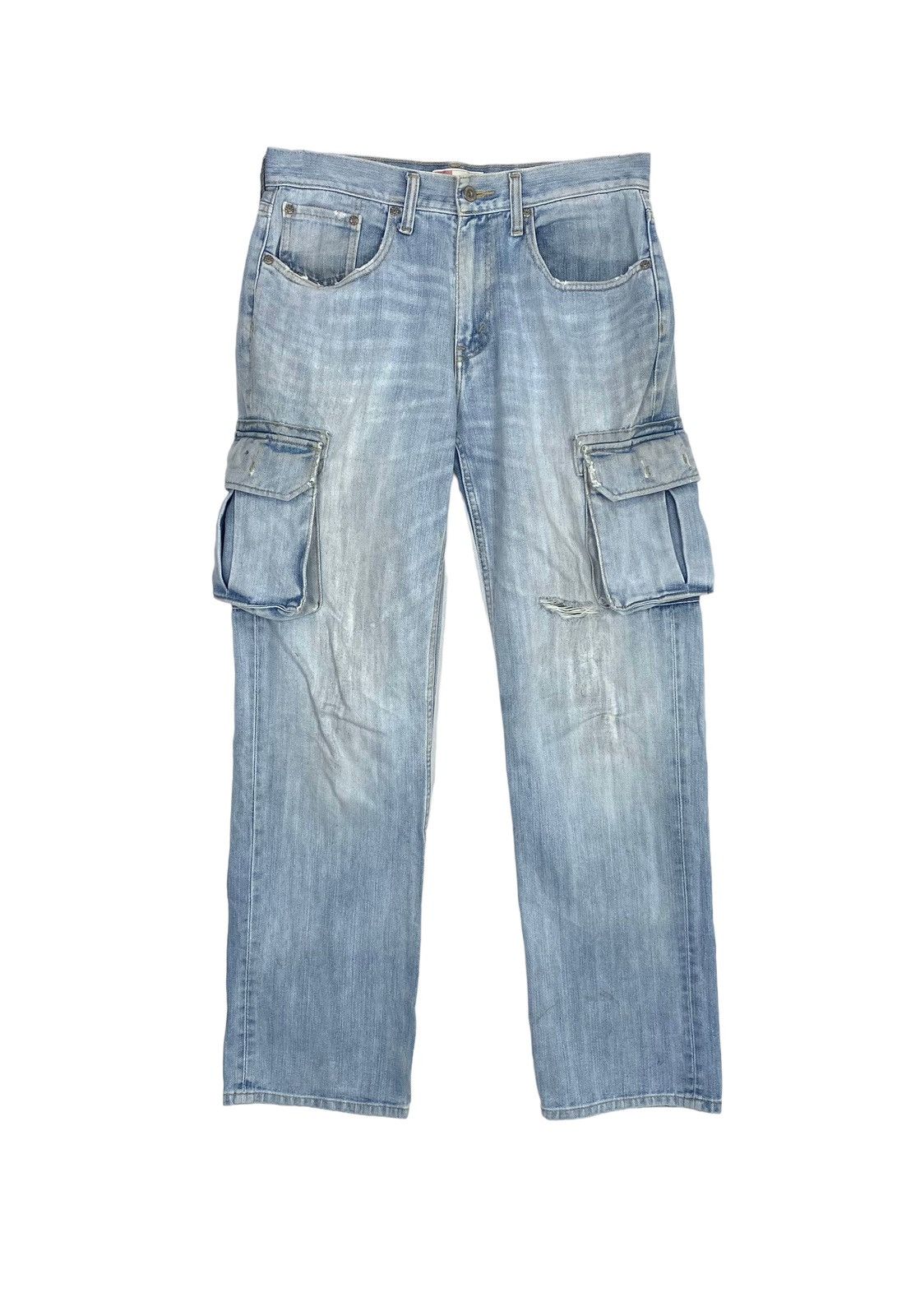 Levi's Rare‼️ DISTRESSED Levi’s Signature Cargo Jeans Size US 32 / EU 48 - 1 Thumbnail