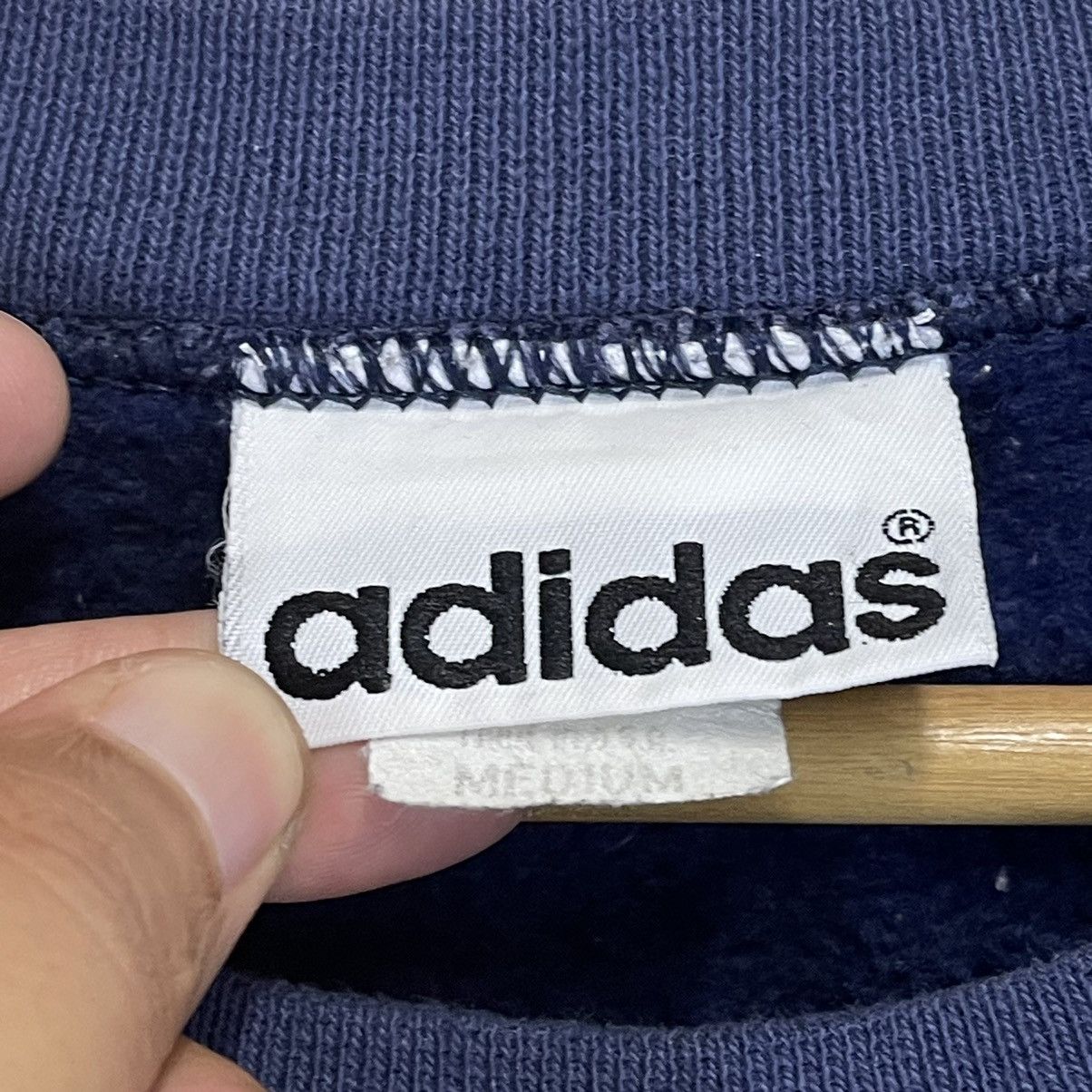 Adidas × Vintage 90s Adidas Big Logo Embroidered Crewneck Sweatshirt Size M Size US XL / EU 56 / 4 - 9 Thumbnail