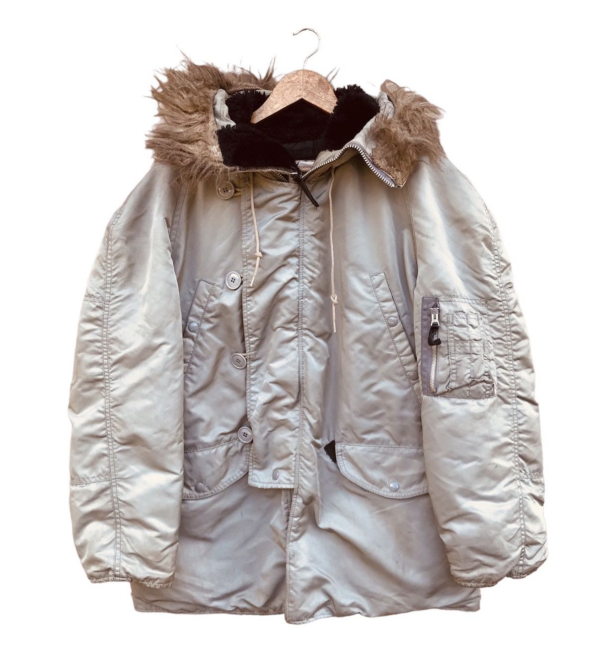Alpha Industries VINTAGE ALPHA INDUSTRIES PARKA HOODIE JACKET Size US L / EU 52-54 / 3 - 1 Thumbnail