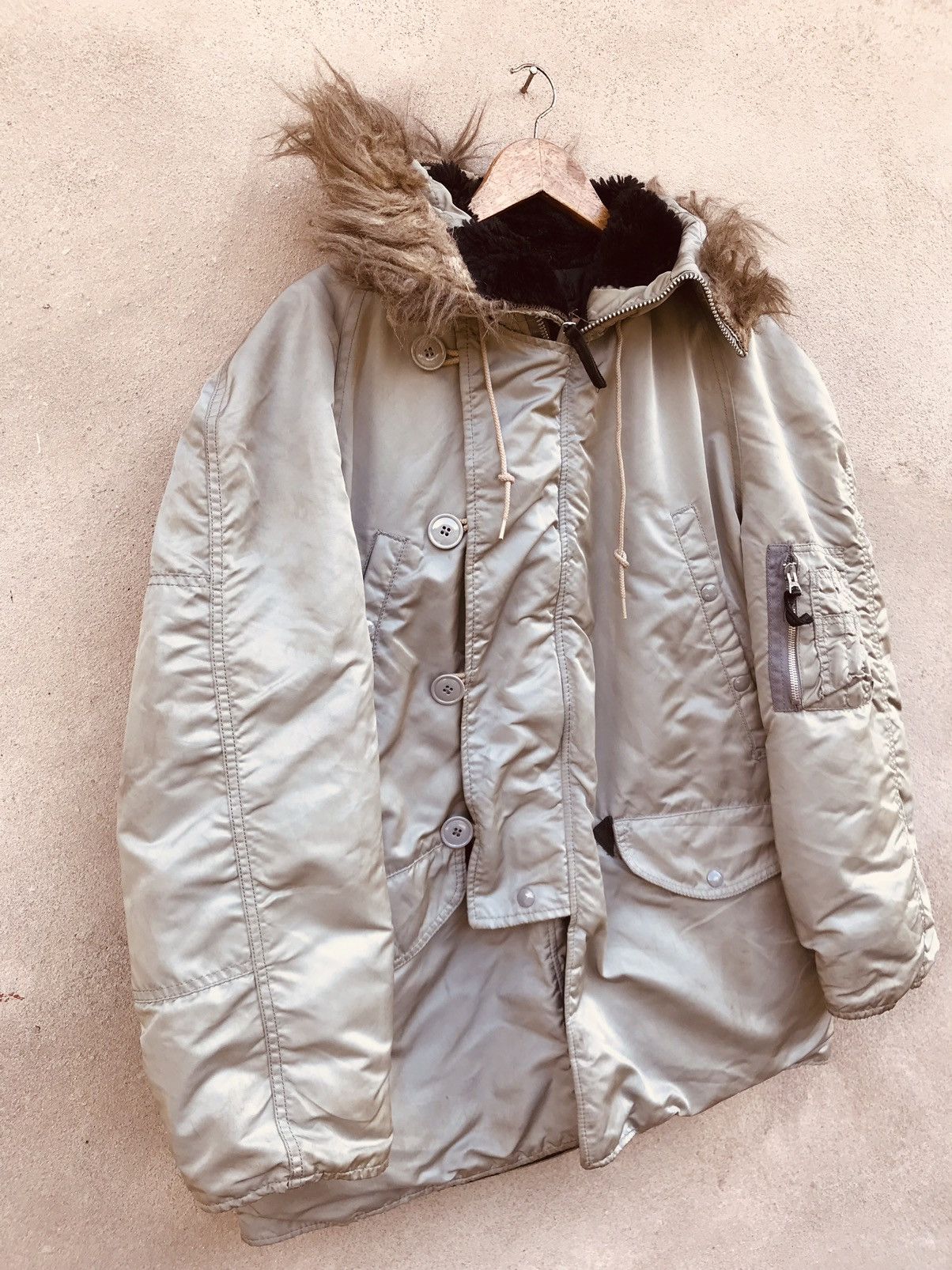 Alpha Industries VINTAGE ALPHA INDUSTRIES PARKA HOODIE JACKET Size US L / EU 52-54 / 3 - 2 Thumbnail