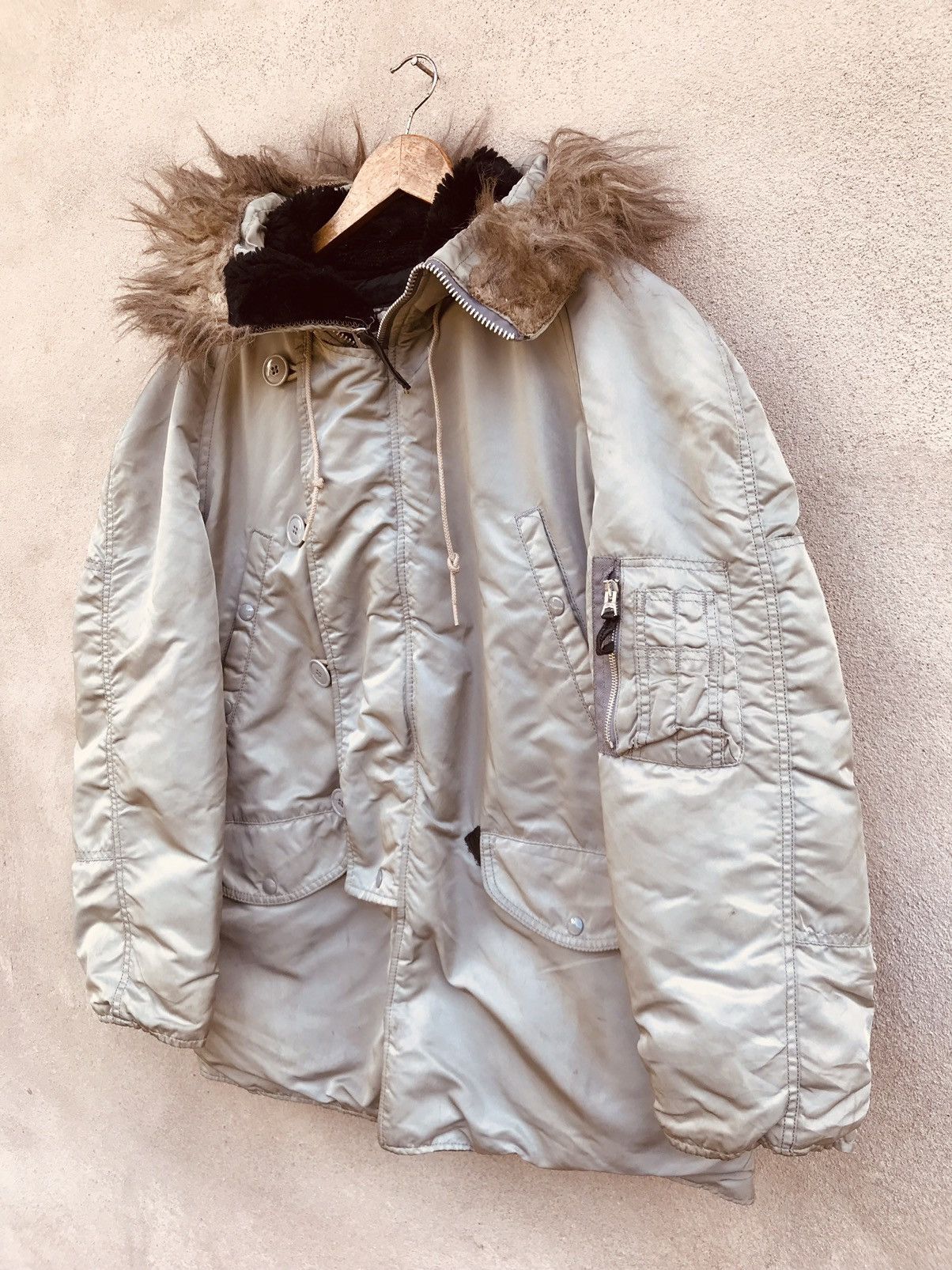 Alpha Industries VINTAGE ALPHA INDUSTRIES PARKA HOODIE JACKET Size US L / EU 52-54 / 3 - 3 Thumbnail