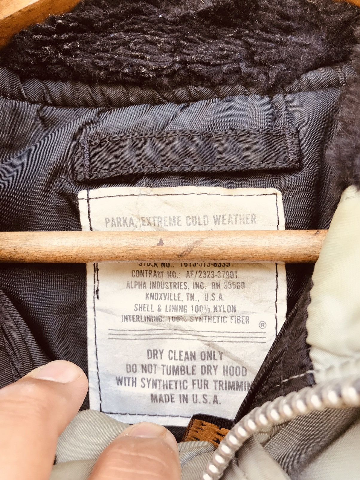 Alpha Industries VINTAGE ALPHA INDUSTRIES PARKA HOODIE JACKET Size US L / EU 52-54 / 3 - 10 Thumbnail
