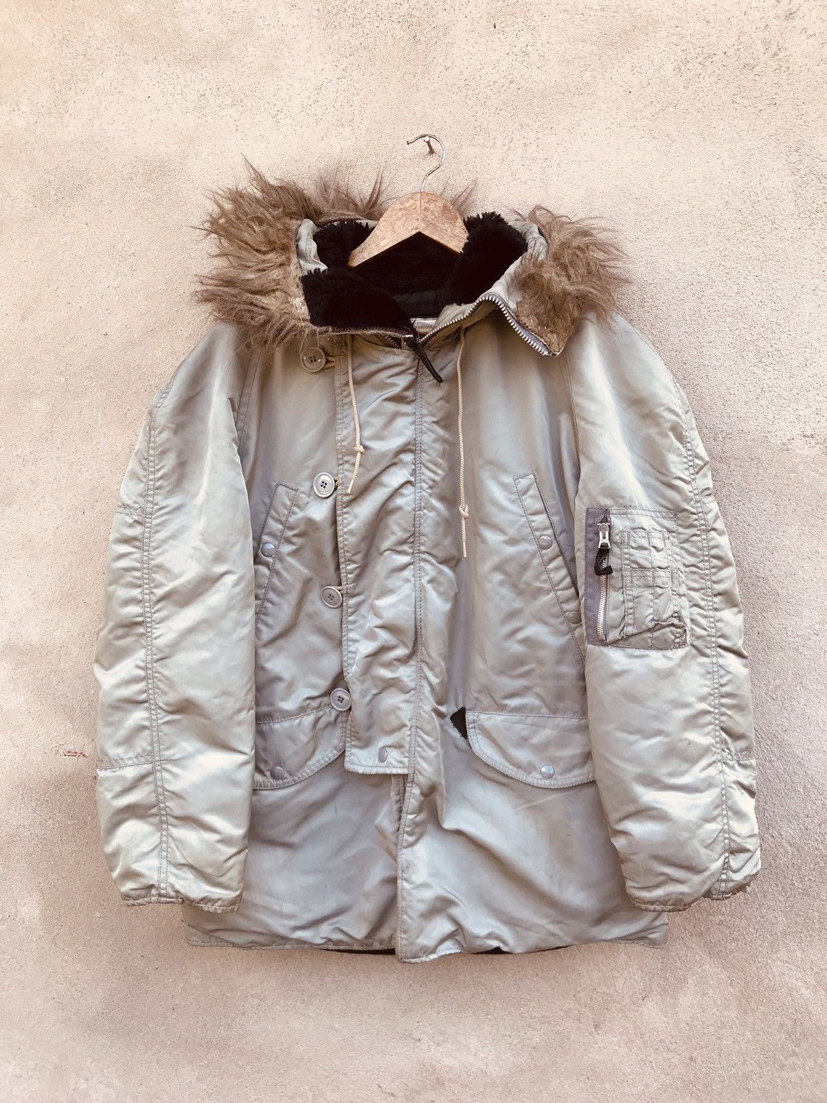 Alpha Industries VINTAGE ALPHA INDUSTRIES PARKA HOODIE JACKET Size US L / EU 52-54 / 3 - 4 Thumbnail