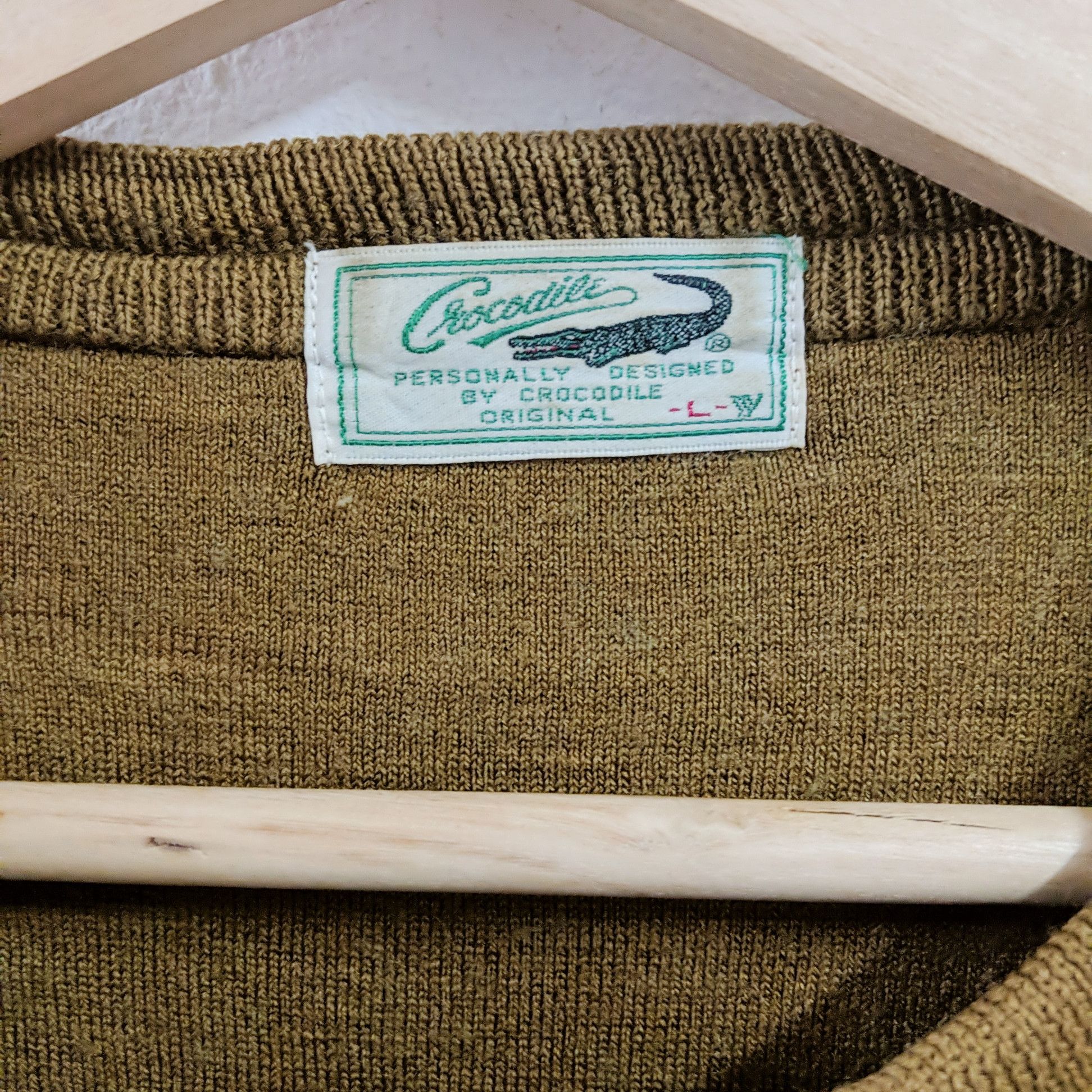 Aran Isles Knitwear × Japanese Brand × Vintage Vintage Crocodile Original Design Knitwear Sweater Size US L / EU 52-54 / 3 - 9 Thumbnail