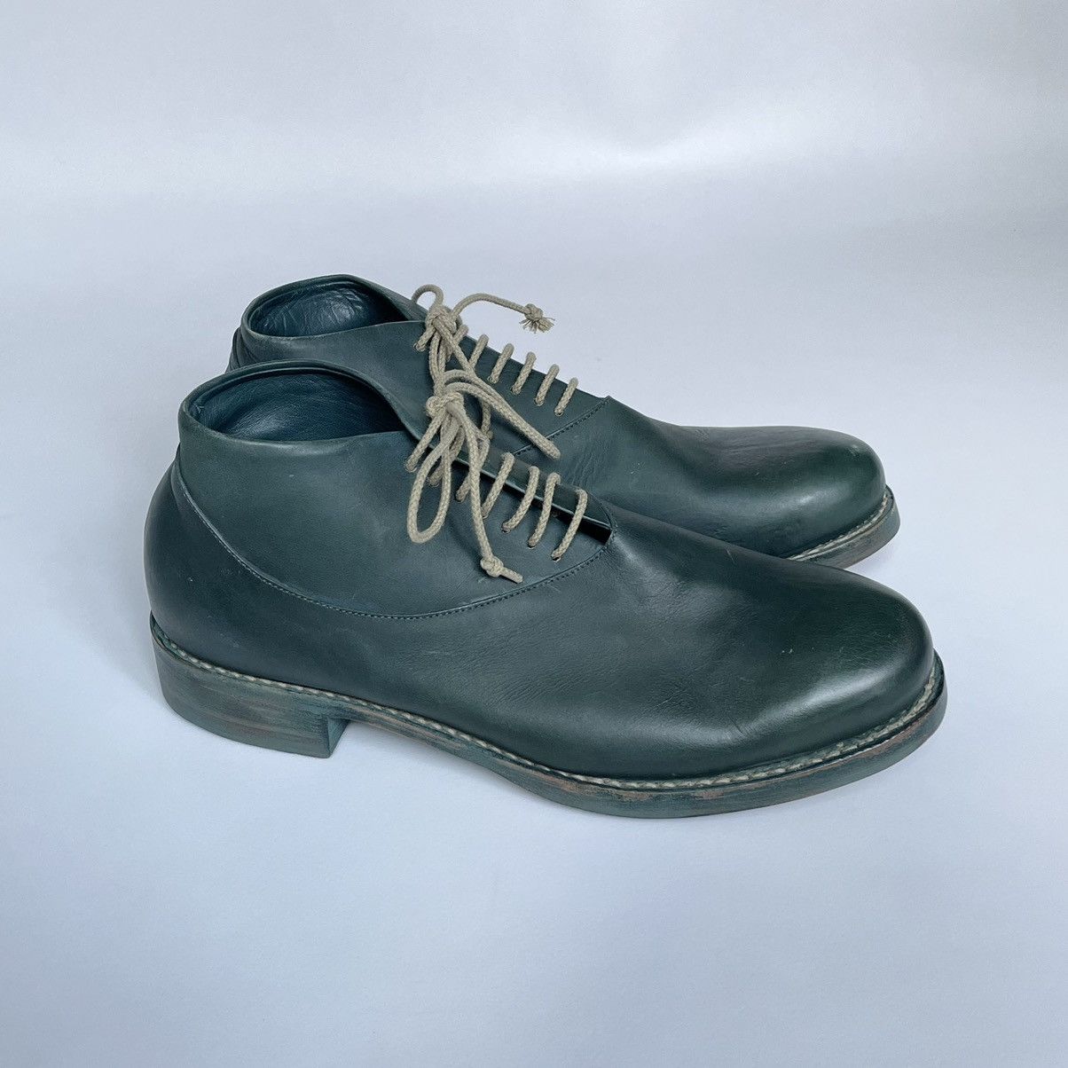Cherevichkiotvichki Petrol Green Two Piece Derby Boots Size US 9 / EU 42 - 12 Thumbnail