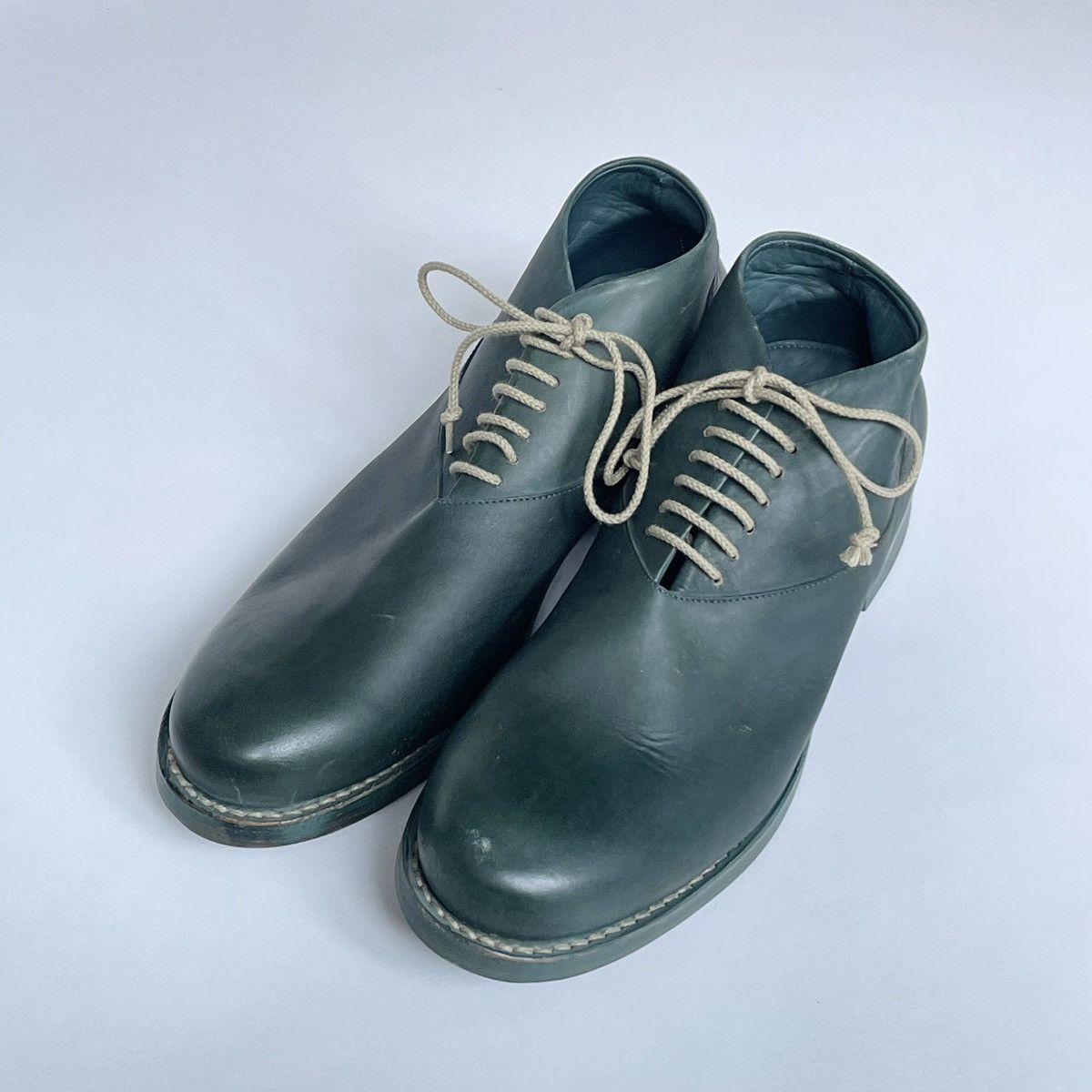 Cherevichkiotvichki Petrol Green Two Piece Derby Boots Size US 9 / EU 42 - 3 Thumbnail
