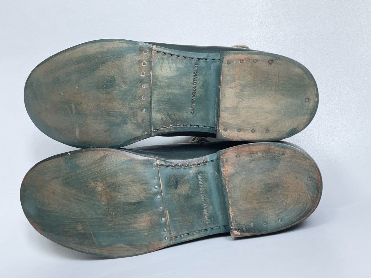 Cherevichkiotvichki Petrol Green Two Piece Derby Boots Size US 9 / EU 42 - 10 Thumbnail