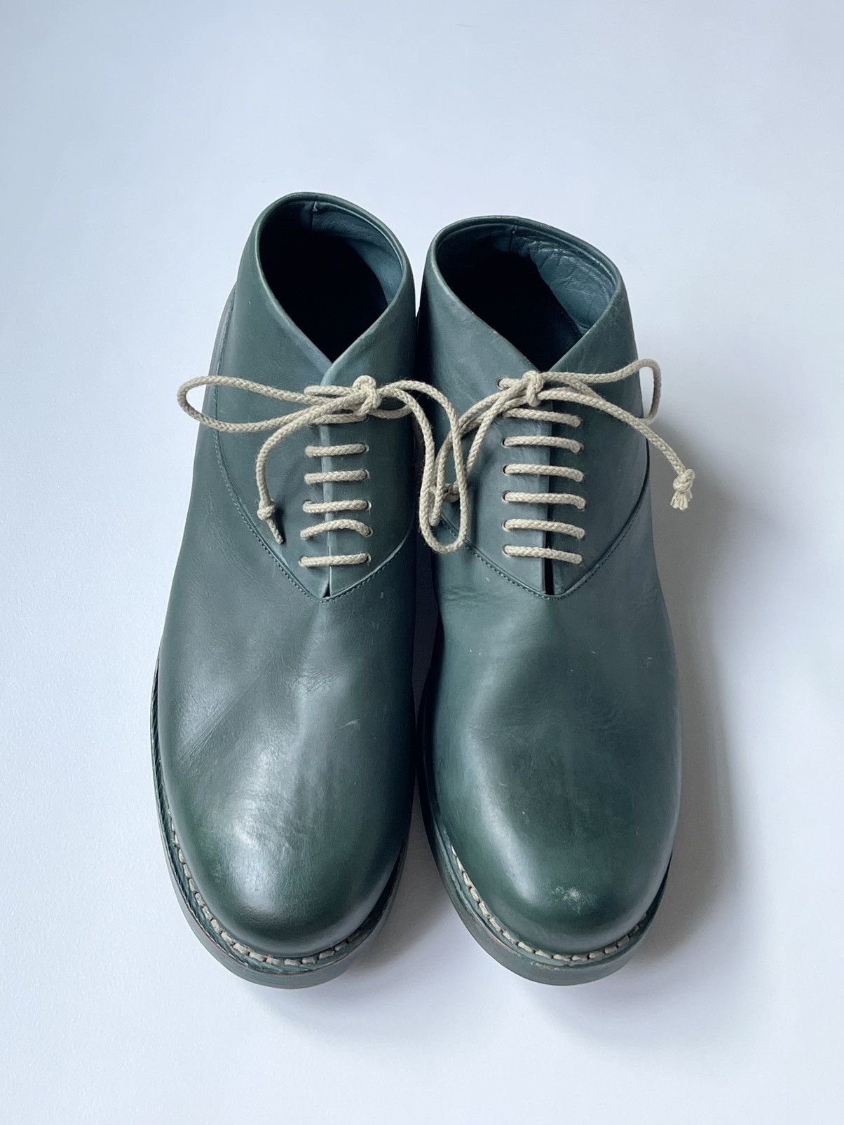 Cherevichkiotvichki Petrol Green Two Piece Derby Boots Size US 9 / EU 42 - 4 Thumbnail