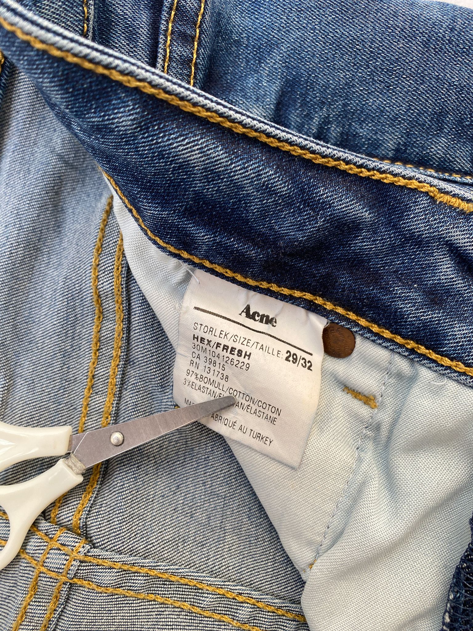 Acne Studios ACNE Blue Denim Pants Jeans 29x32 Size US 29 - 11 Thumbnail