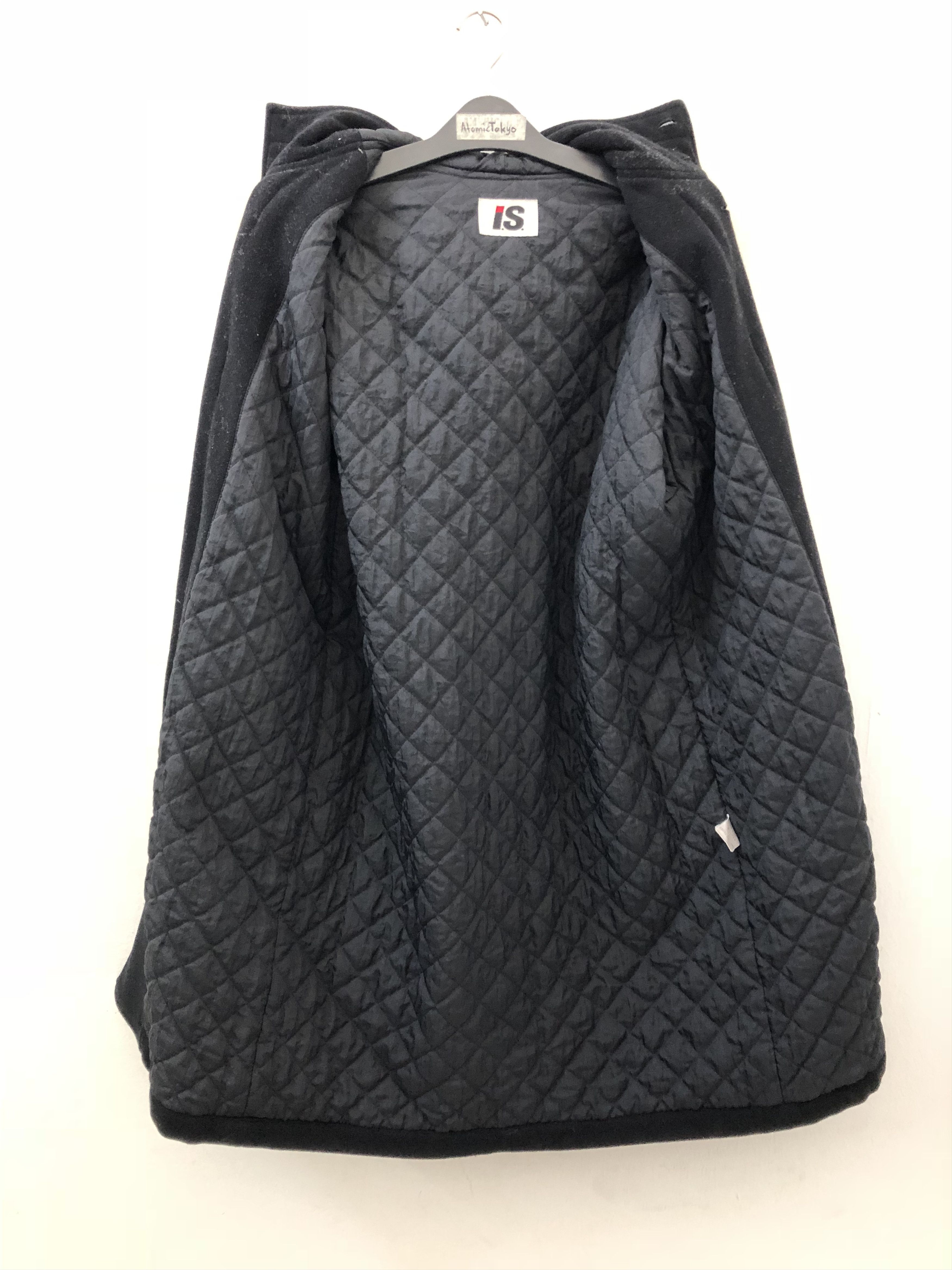 Issey Miyake Issey Miyake IS Japan Black Hoodie Duffle Coat Jacket Size US M / EU 48-50 / 2 - 8 Thumbnail