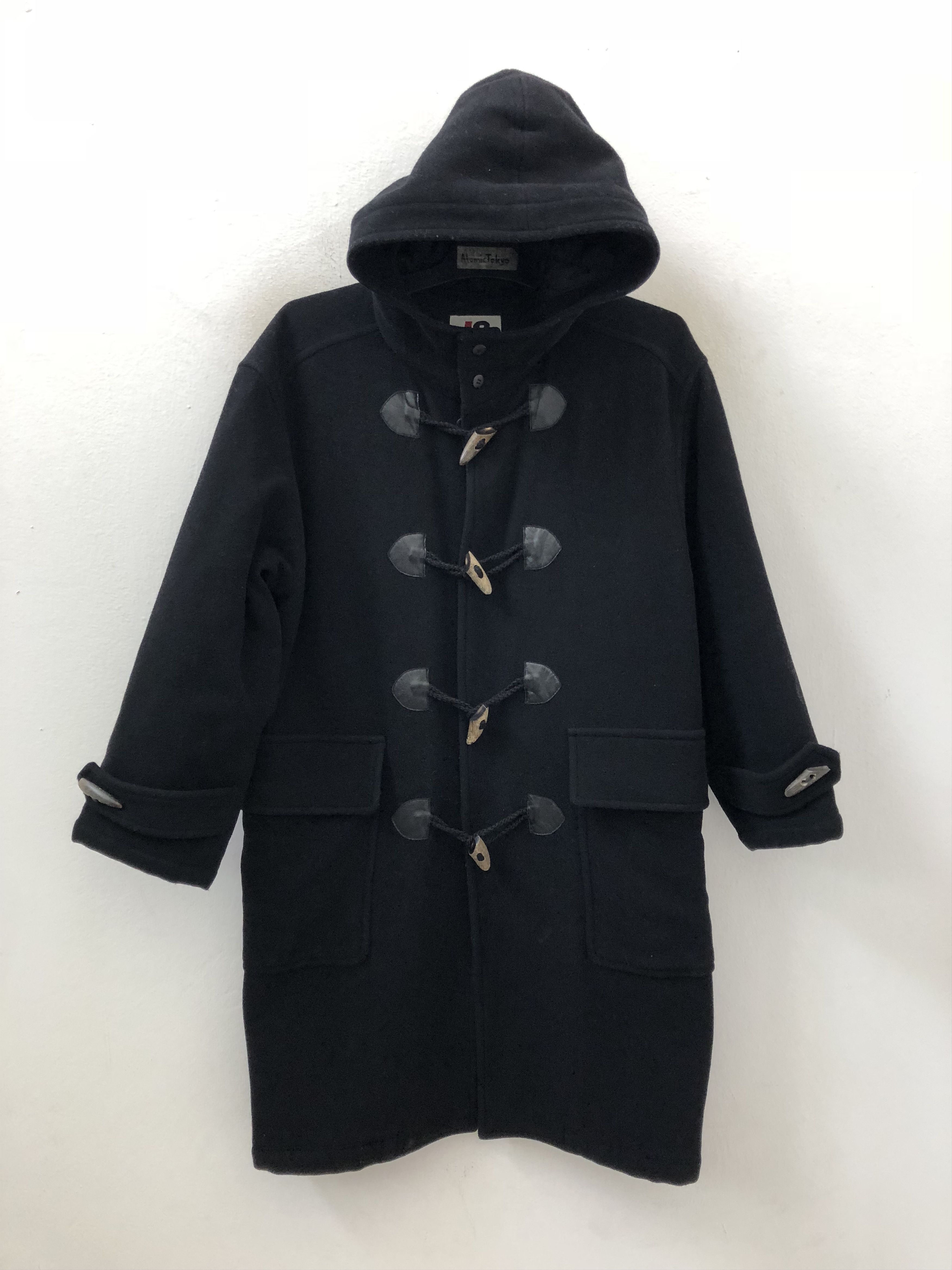 Issey Miyake Issey Miyake IS Japan Black Hoodie Duffle Coat Jacket Size US M / EU 48-50 / 2 - 1 Thumbnail