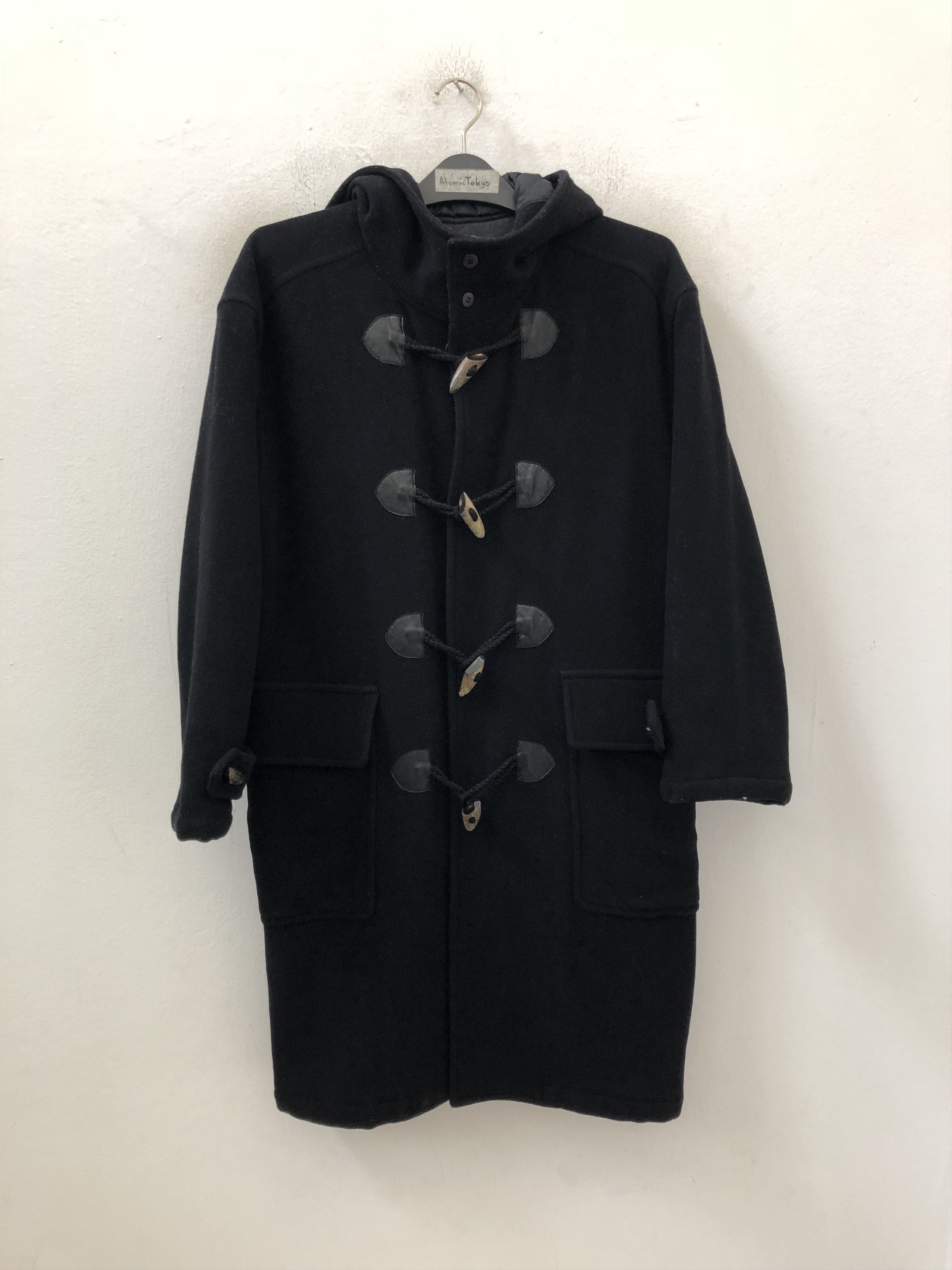 Issey Miyake Issey Miyake IS Japan Black Hoodie Duffle Coat Jacket Size US M / EU 48-50 / 2 - 2 Thumbnail
