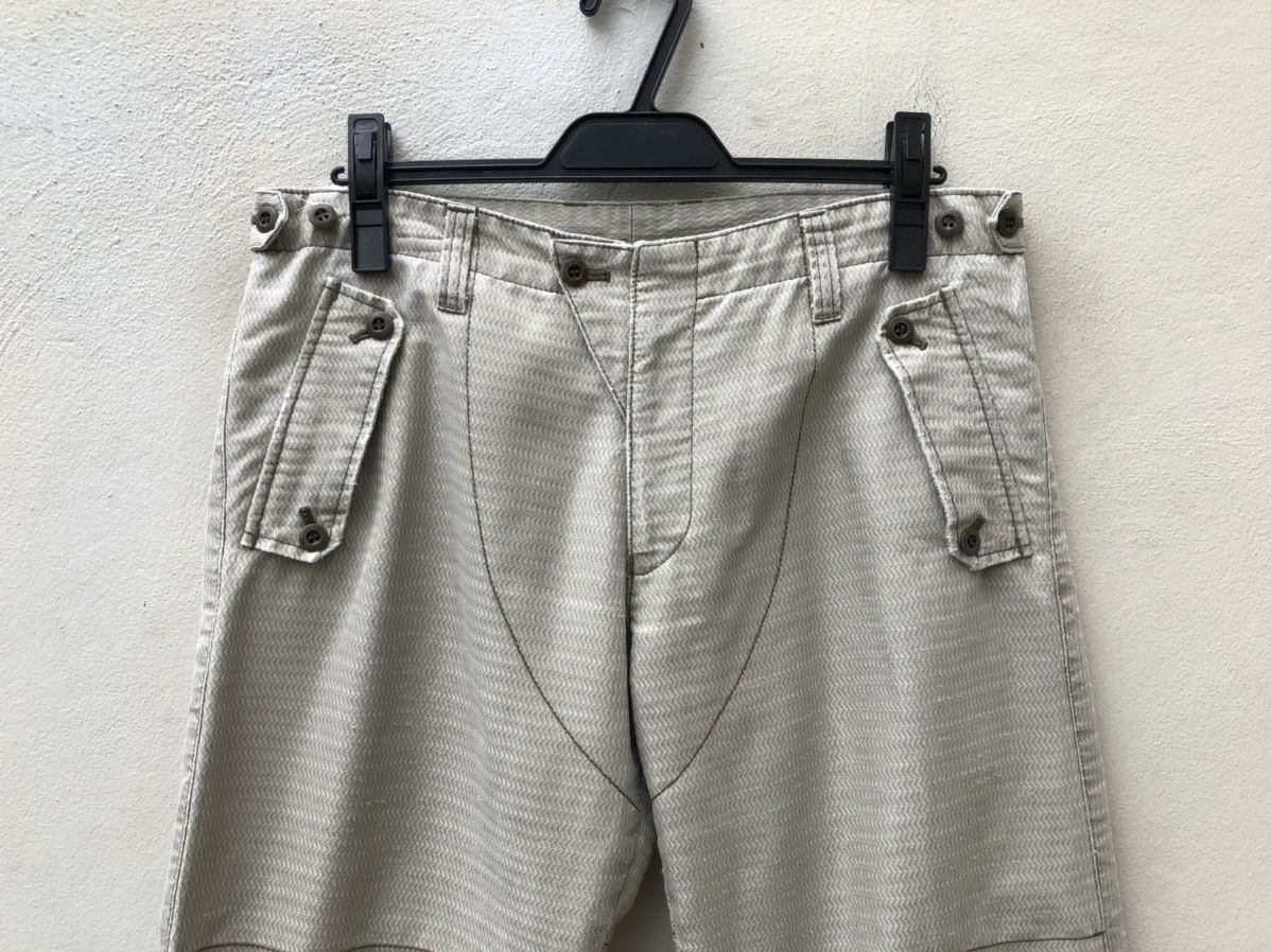 Katharine Hamnett London Distressed Striped Cargo Trouser Pant Size US 31 - 7 Thumbnail
