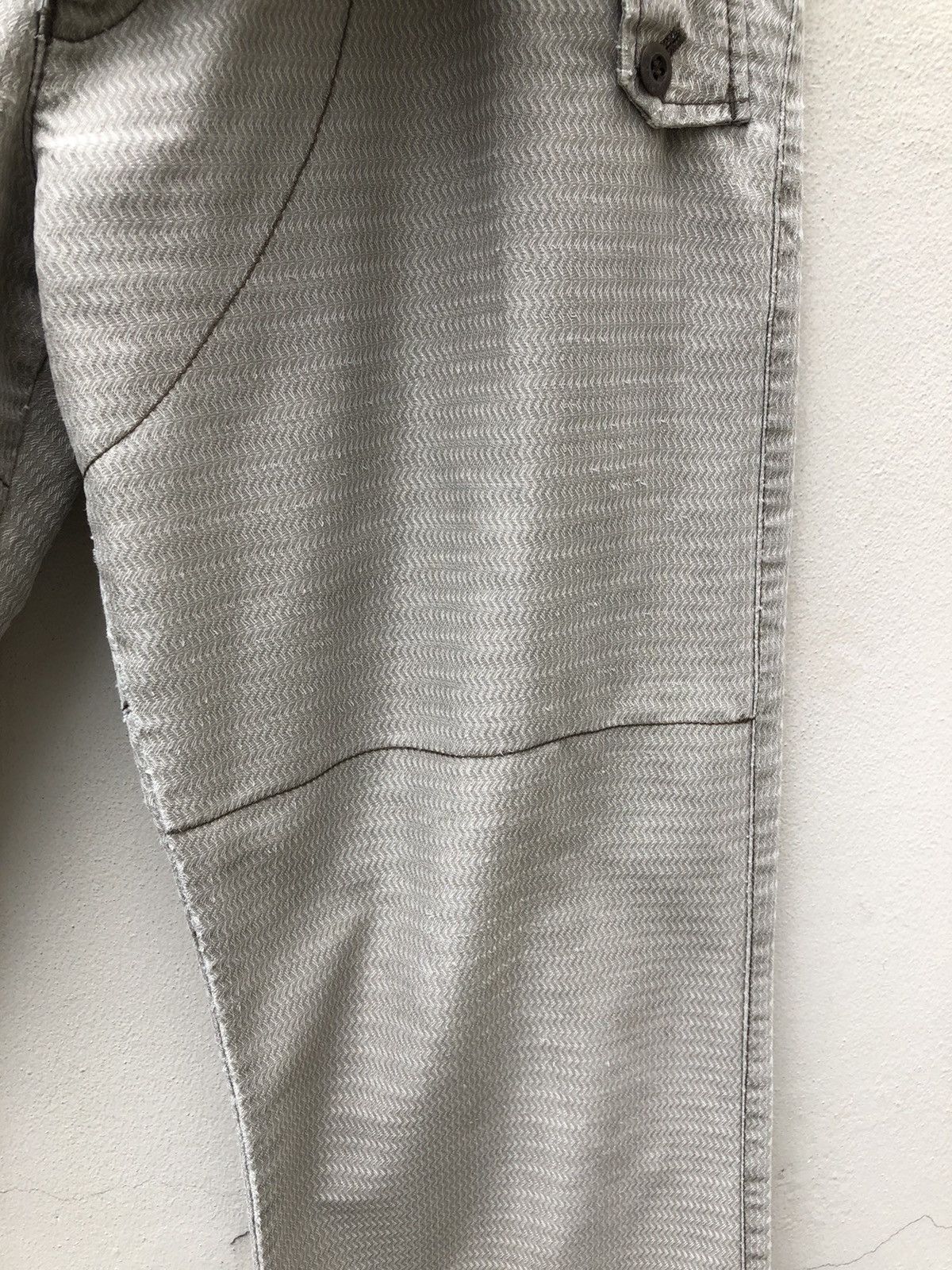 Katharine Hamnett London Distressed Striped Cargo Trouser Pant Size US 31 - 14 Thumbnail