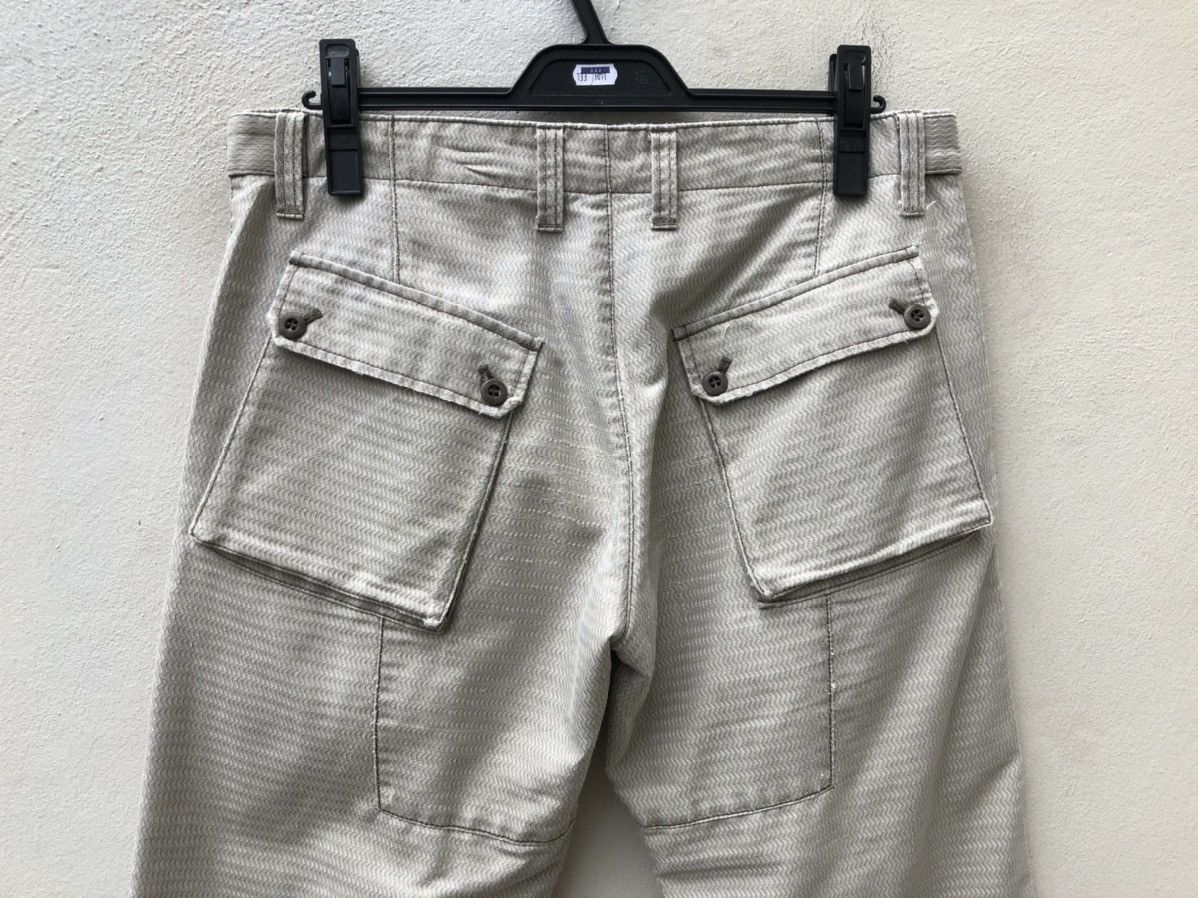 Katharine Hamnett London Distressed Striped Cargo Trouser Pant Size US 31 - 17 Thumbnail