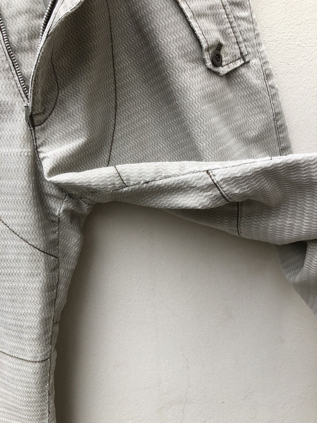 Katharine Hamnett London Distressed Striped Cargo Trouser Pant Size US 31 - 11 Thumbnail
