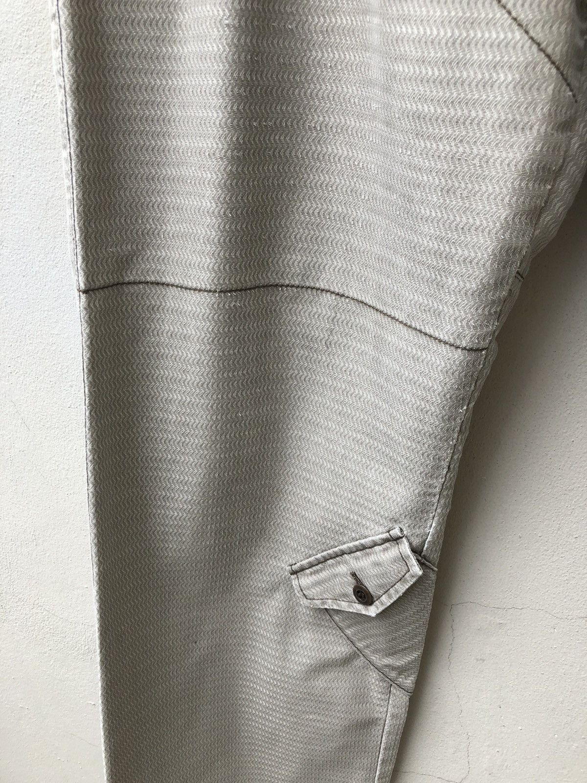 Katharine Hamnett London Distressed Striped Cargo Trouser Pant Size US 31 - 12 Thumbnail