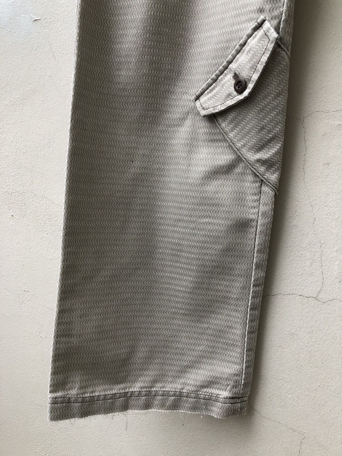 Katharine Hamnett London Distressed Striped Cargo Trouser Pant Size US 31 - 13 Thumbnail