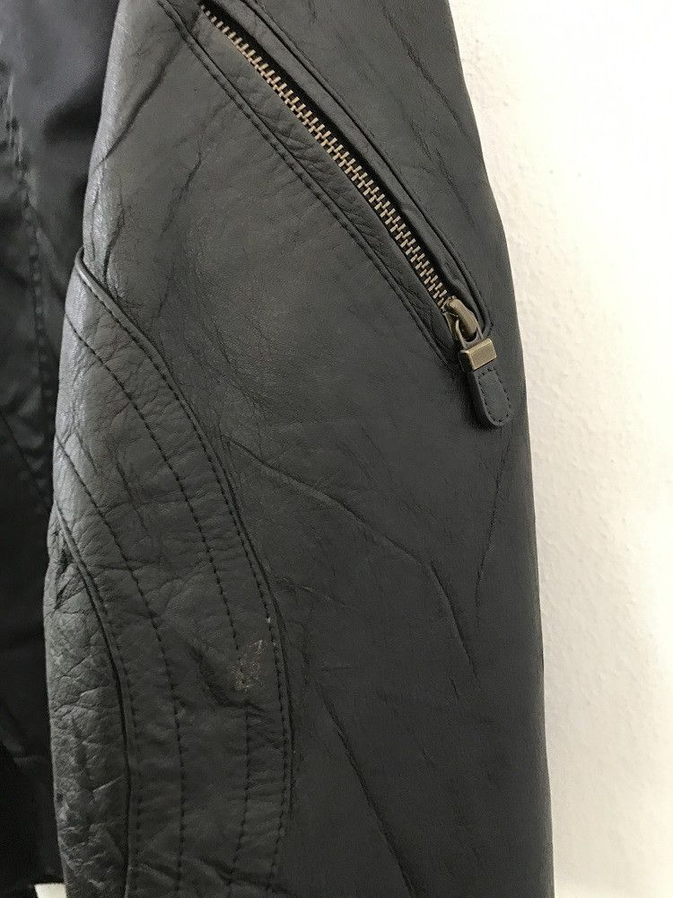 Yoshiyuki Konishi Yoshiyuki Konishi FICCE Black Leather Sleeve Bomber Jacket Size US M / EU 48-50 / 2 - 16 Thumbnail