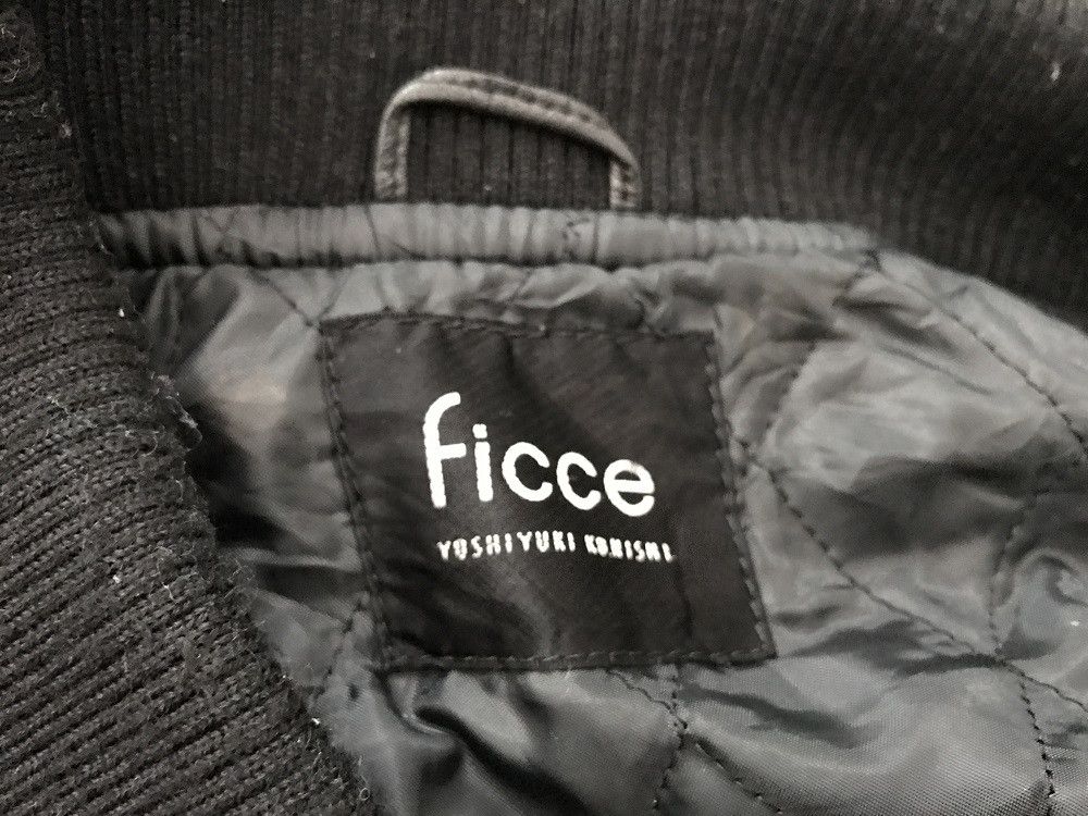 Yoshiyuki Konishi Yoshiyuki Konishi FICCE Black Leather Sleeve Bomber Jacket Size US M / EU 48-50 / 2 - 18 Thumbnail