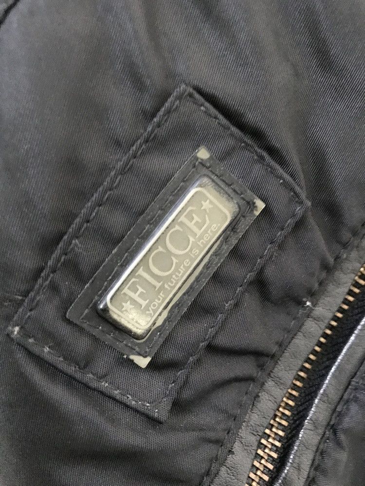 Yoshiyuki Konishi Yoshiyuki Konishi FICCE Black Leather Sleeve Bomber Jacket Size US M / EU 48-50 / 2 - 10 Thumbnail