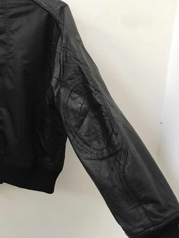 Yoshiyuki Konishi Yoshiyuki Konishi FICCE Black Leather Sleeve Bomber Jacket Size US M / EU 48-50 / 2 - 14 Thumbnail