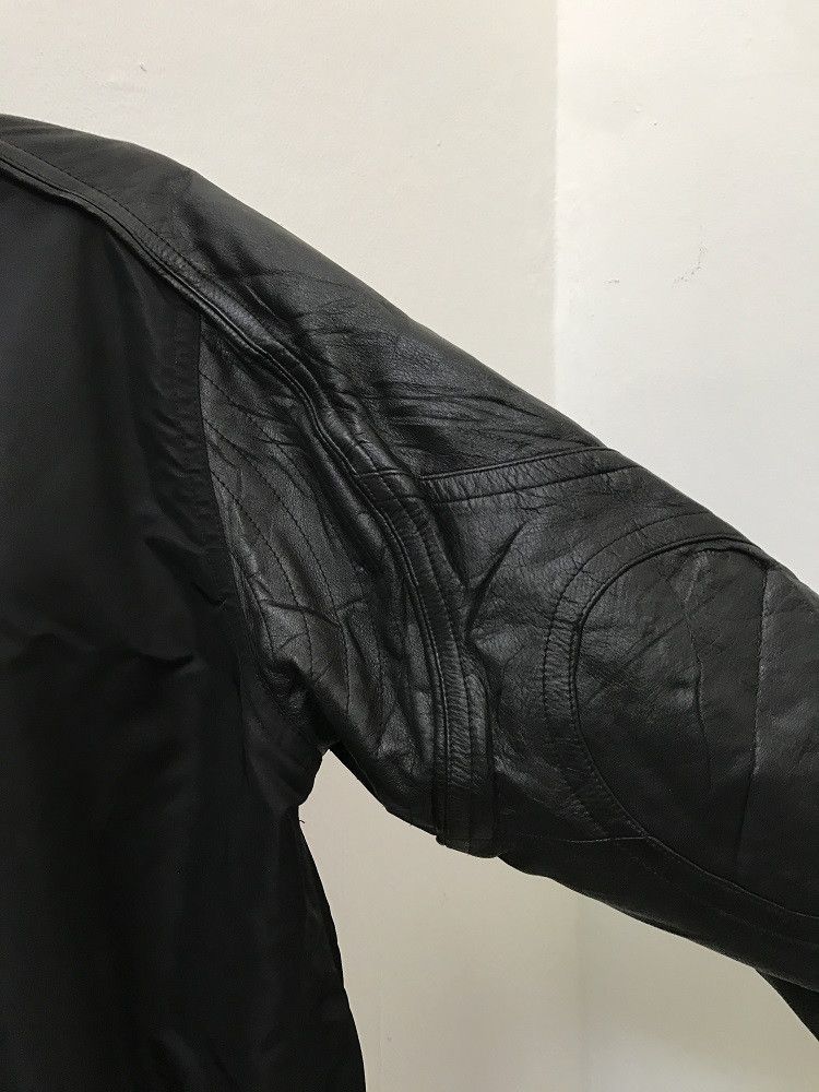 Yoshiyuki Konishi Yoshiyuki Konishi FICCE Black Leather Sleeve Bomber Jacket Size US M / EU 48-50 / 2 - 15 Thumbnail