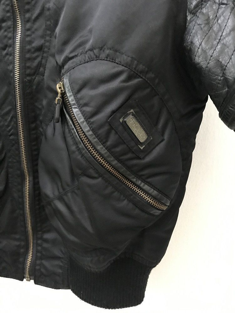 Yoshiyuki Konishi Yoshiyuki Konishi FICCE Black Leather Sleeve Bomber Jacket Size US M / EU 48-50 / 2 - 5 Thumbnail